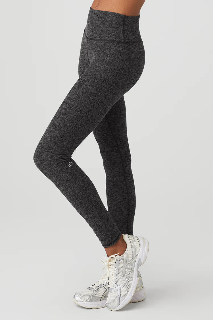 Alo Yoga Alosoft Highlight Leggings HW 7/8 Athletic Grey Heather