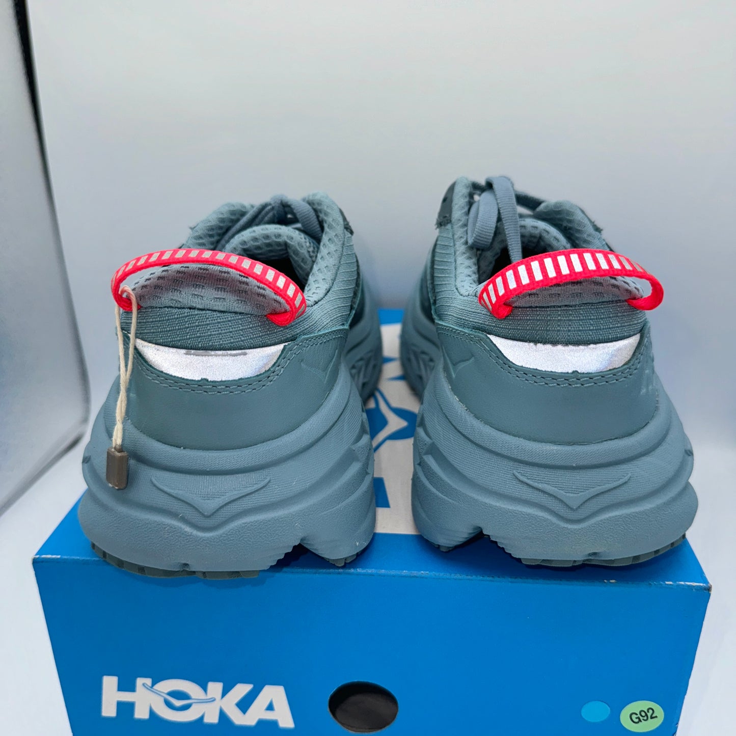 Hoka Bondi L Leather GTX GoreTex U Unisex , Stone Goblin Blue Cushioned Shoes