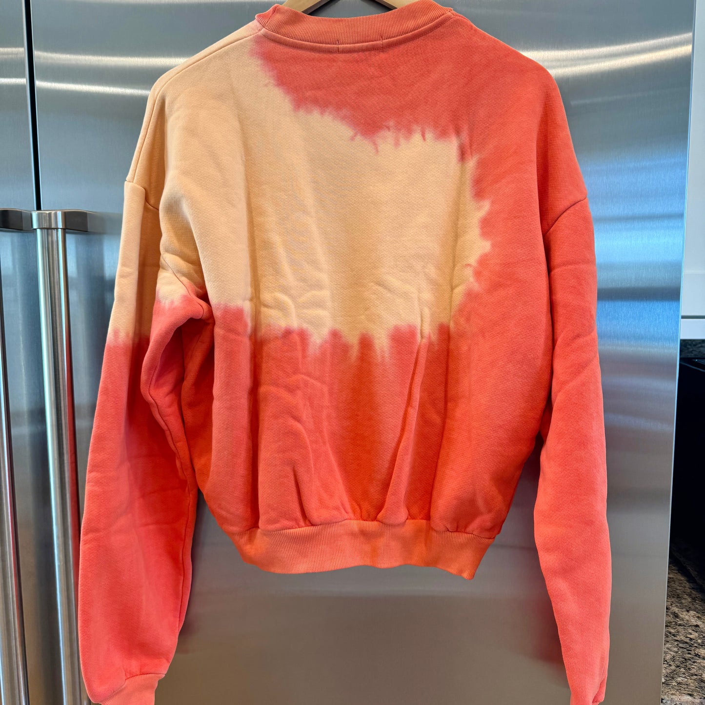 MadHappy Tye-Dye Sunburst Orange Crewneck Heritage Sweatshirt Sun Kissed