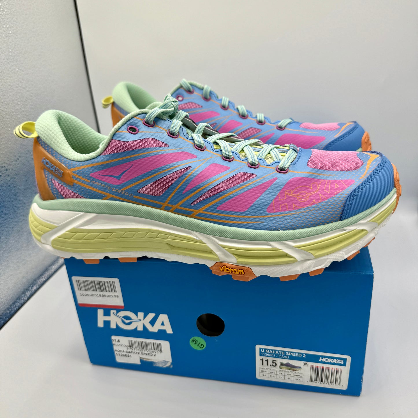 Hoka Mafate Speed 2 U UNISEX Running Shoes in Cyclamen All Aboard Multicolor