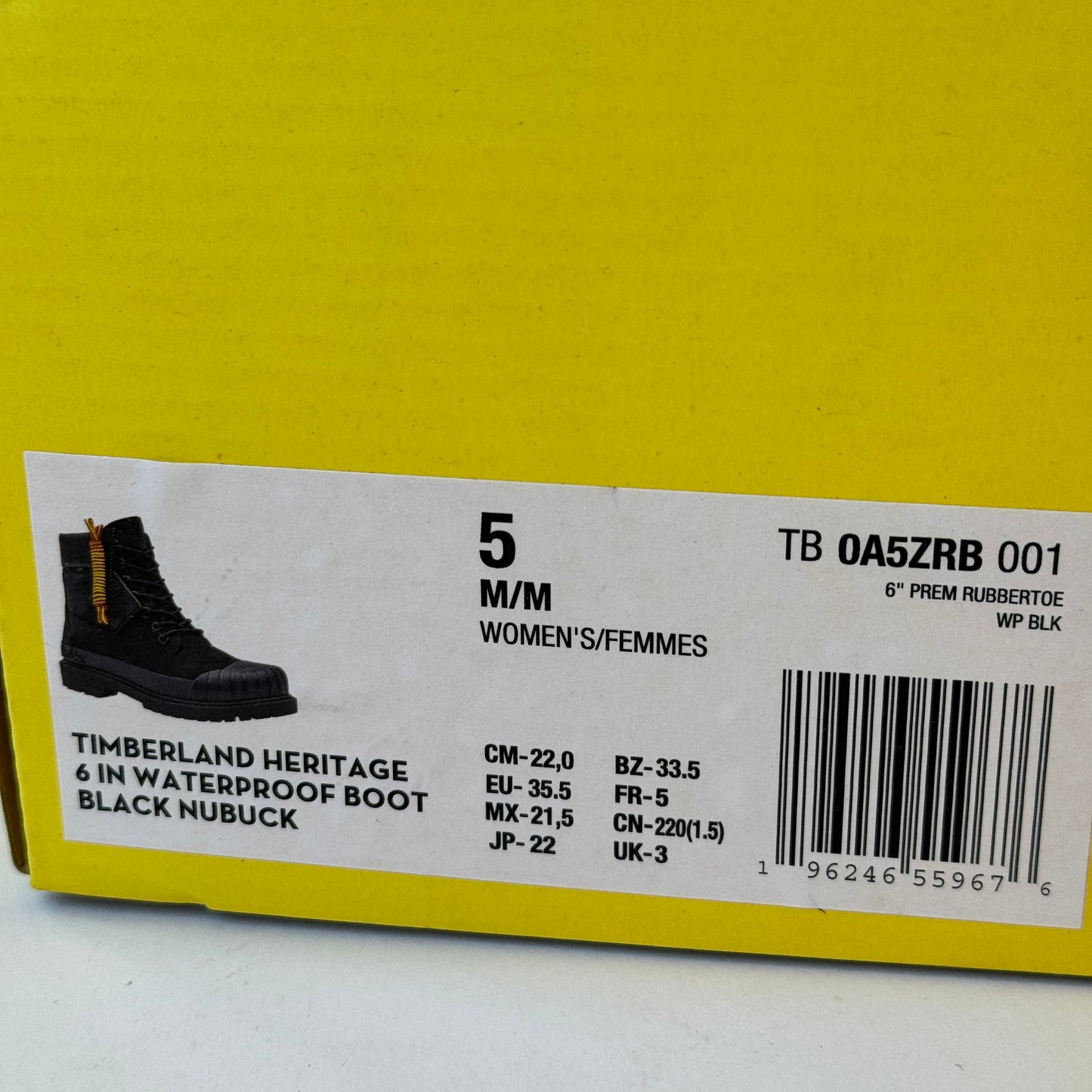 Timberland Heritage 6 Inch Waterproof Nubuck Black Beeline Boots , brand NEW