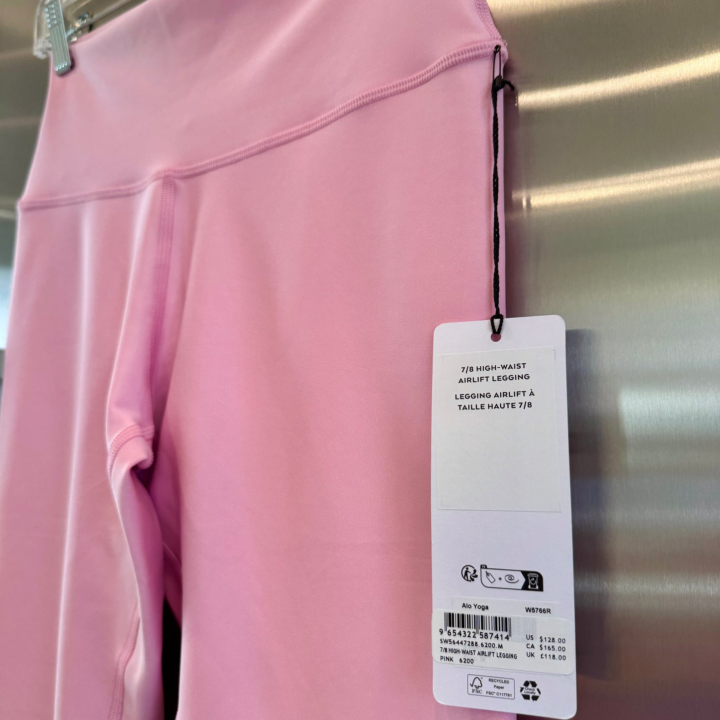 Alo 7/8 Airlift High Waist Legging - Sweet Pink