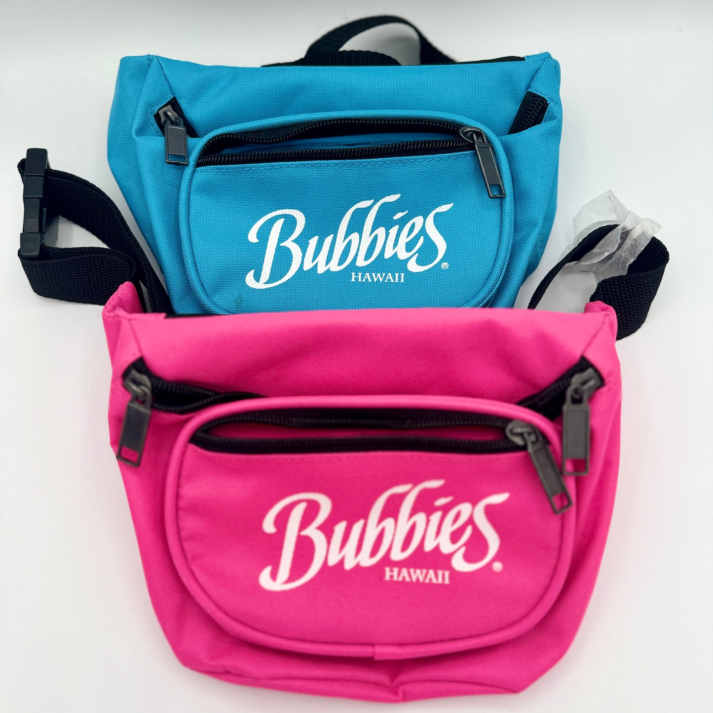 Bundle 2 Waist Bags / Fanny Packs / Crossbody Pouches Bubbies Hawaiian Mochi