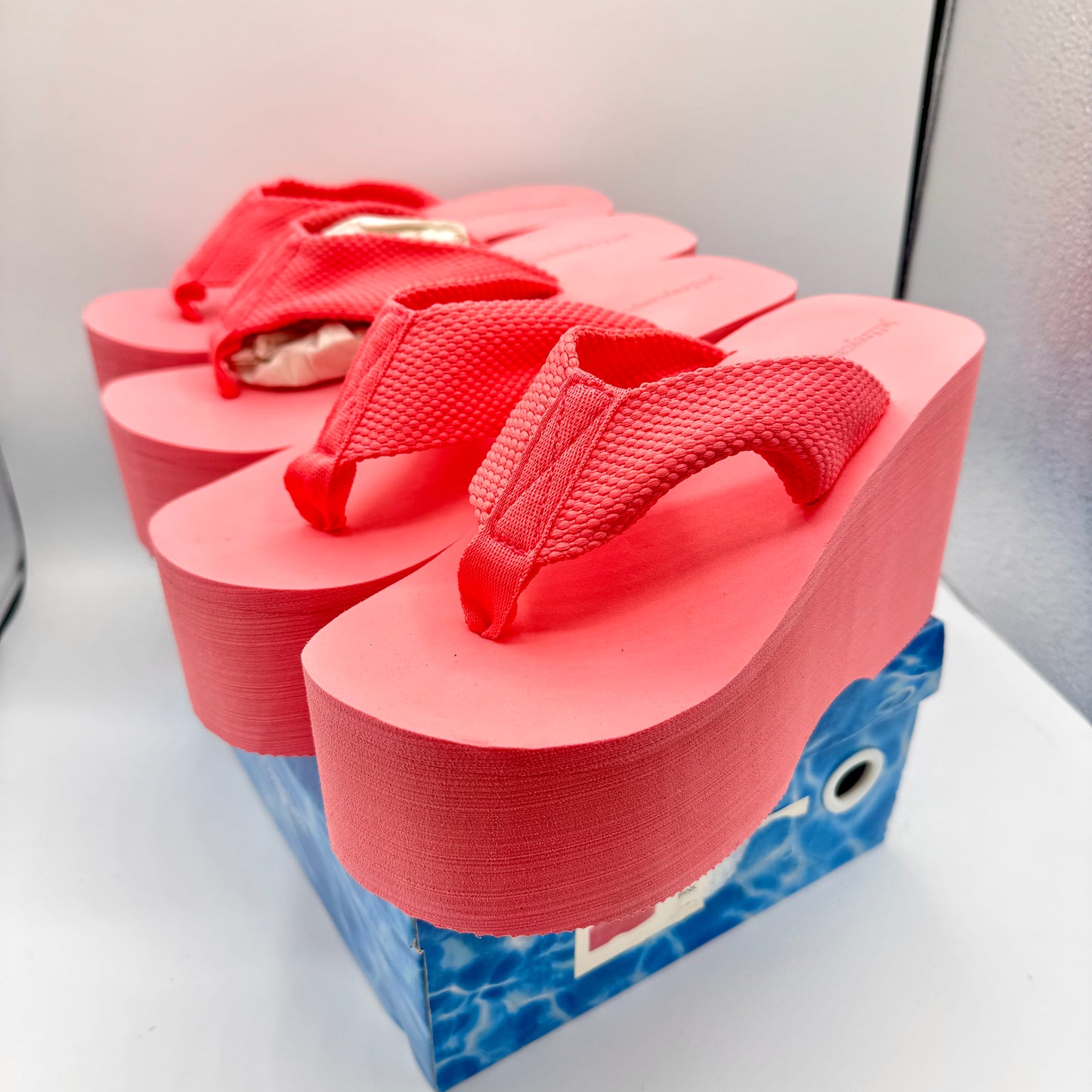 Jeffrey Campbell BUNDLE (2 Pairs) Wavin Platform Sandals Pink