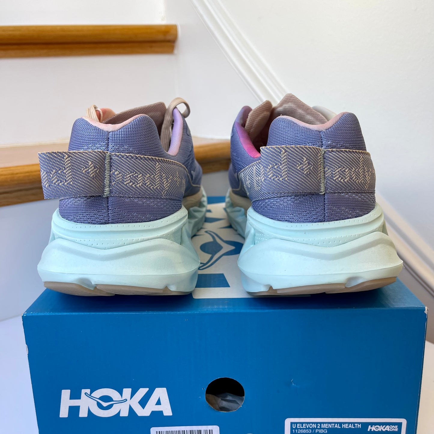 Hoka Elevon 2 Running Shoes Mental Health Sneakers Unisex Hoka One One Purple