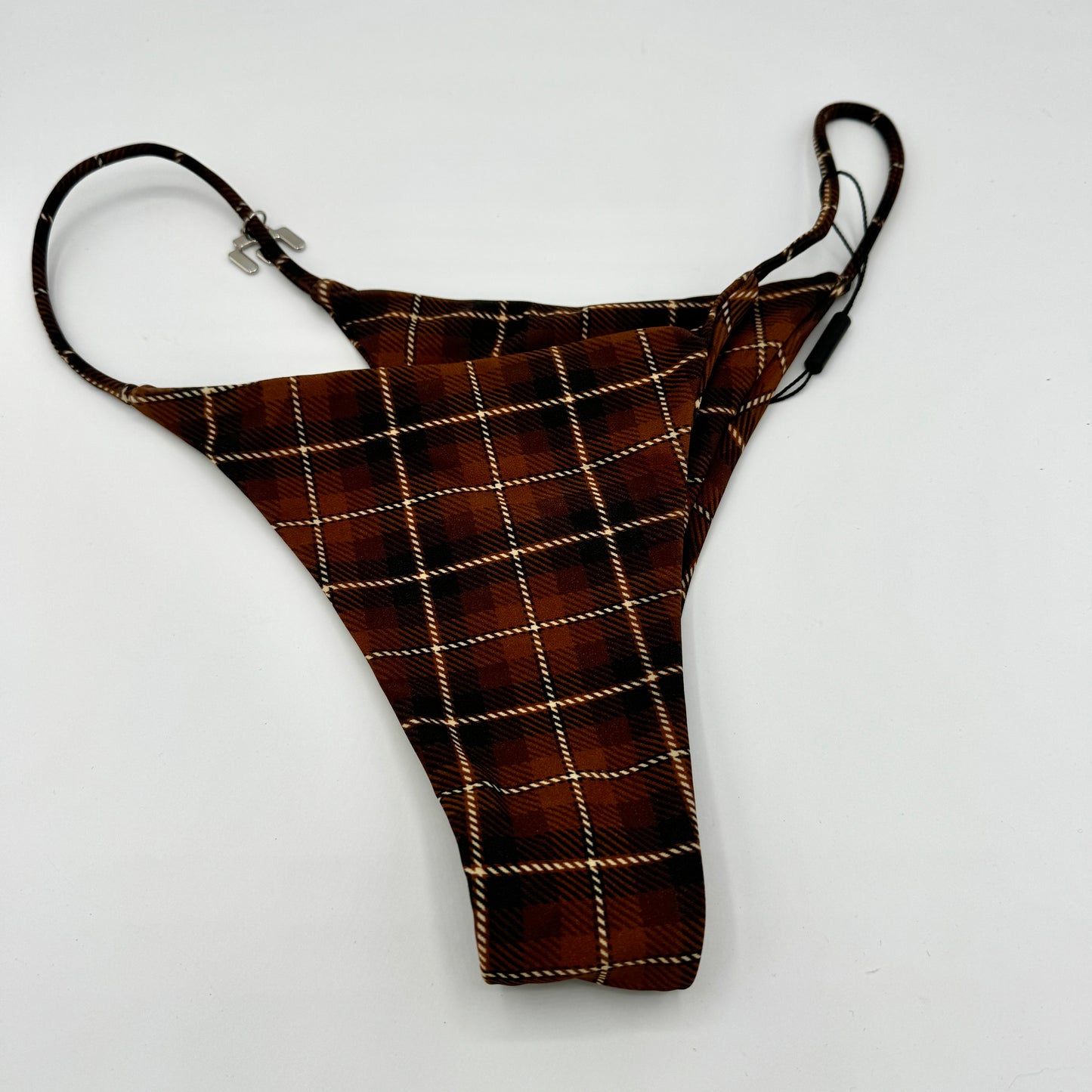 Miaou Itty Bitty Bottom in Brown Chocolate Plaid