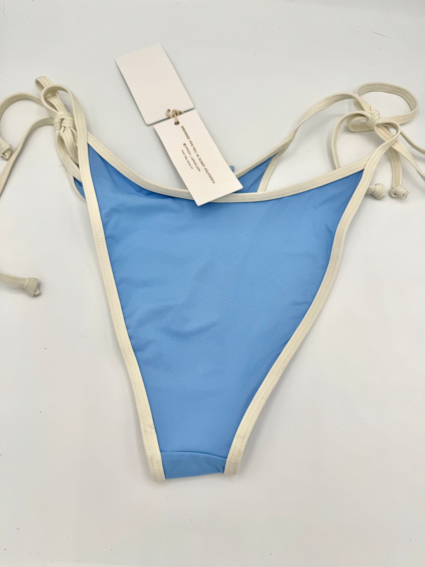 L Space Levy Classic Swim Bottom in Aura Blue / Cream