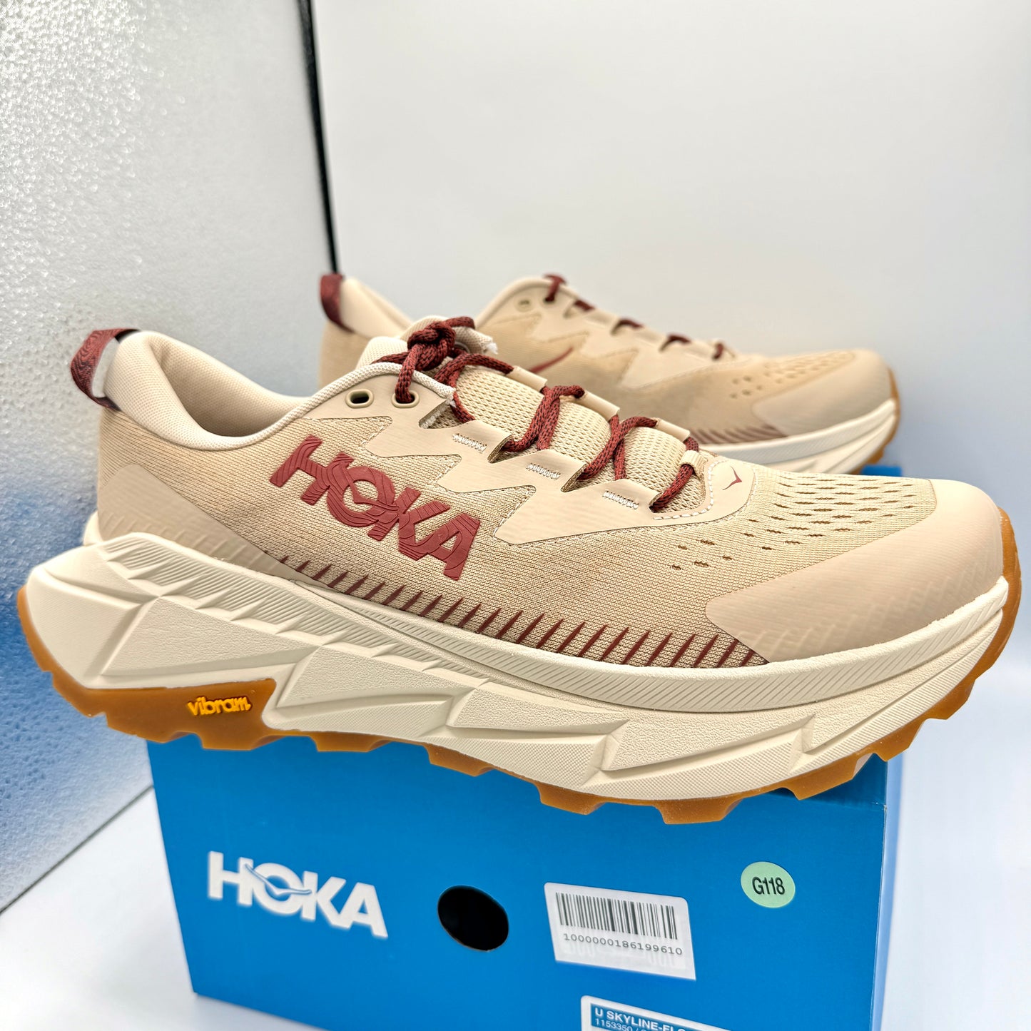 Hoka Skyline Float X Shifting Sands Beige Hiking shoes Unisex trail running