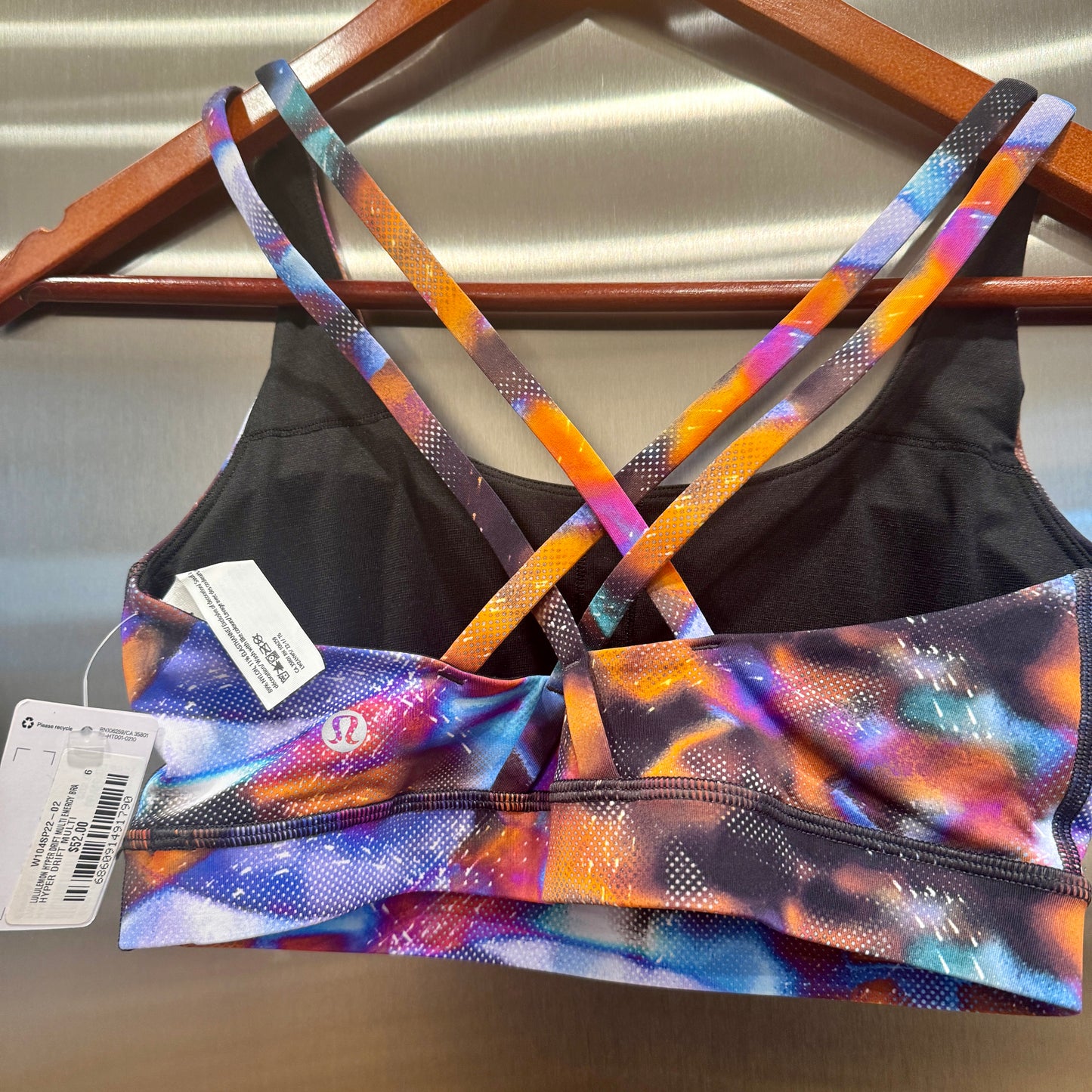 Lululemon Energy Bra Medium Support, B–D Cups in Hyper Drift Multi x Barry’s