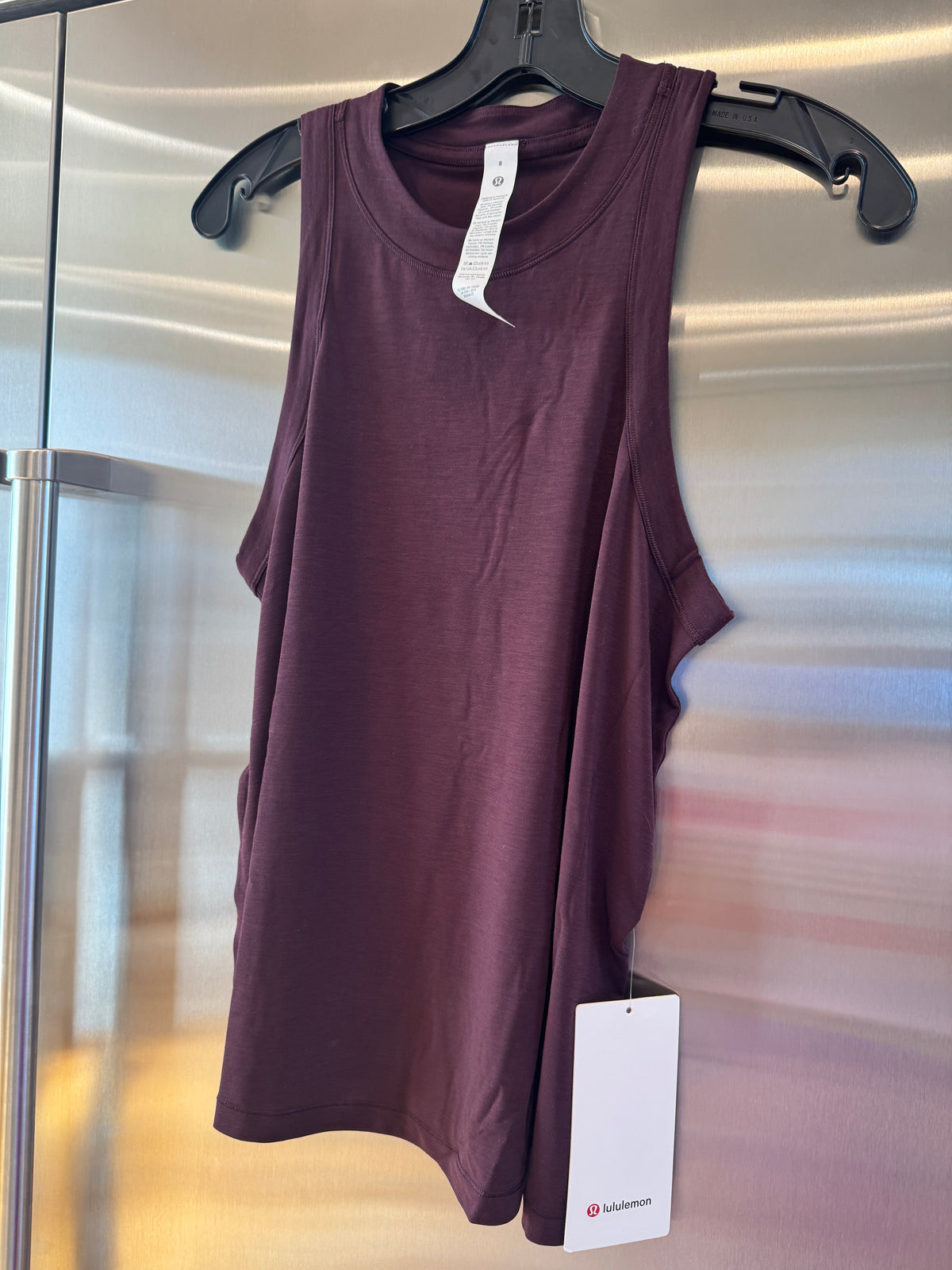 Lululemon Jersey Training Tank Top , Women’s in Black Plum Dark Burgundy Red