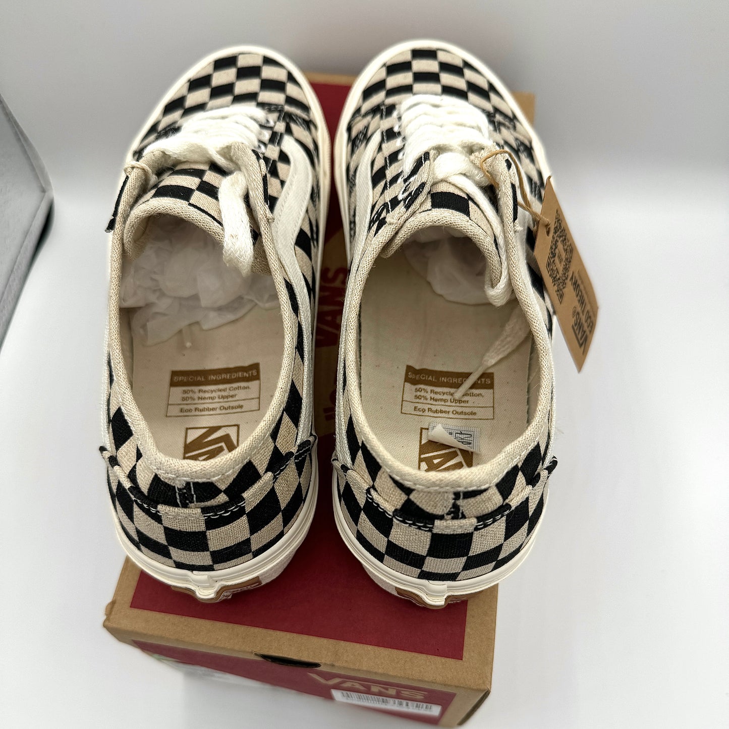 Vans Old Skool Tape Low Sneakers Eco Theory Checkerboard Sustainable Shoes