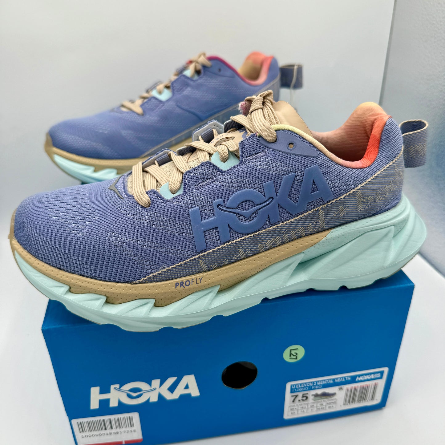 Hoka Elevon 2 Running Shoes Mental Health Sneakers Unisex Hoka One One Purple