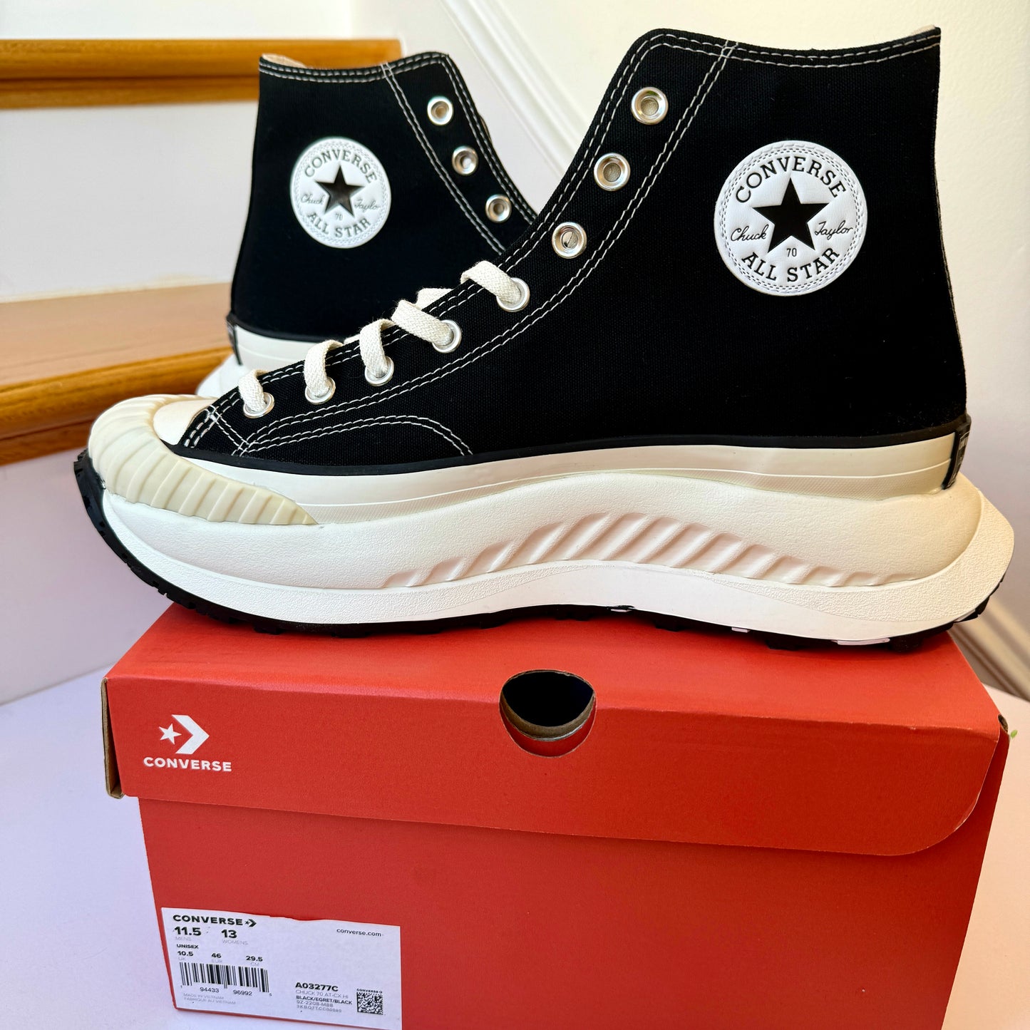 Converse Chuck Taylor 70 AT CX Hi Platform high top sneaker black