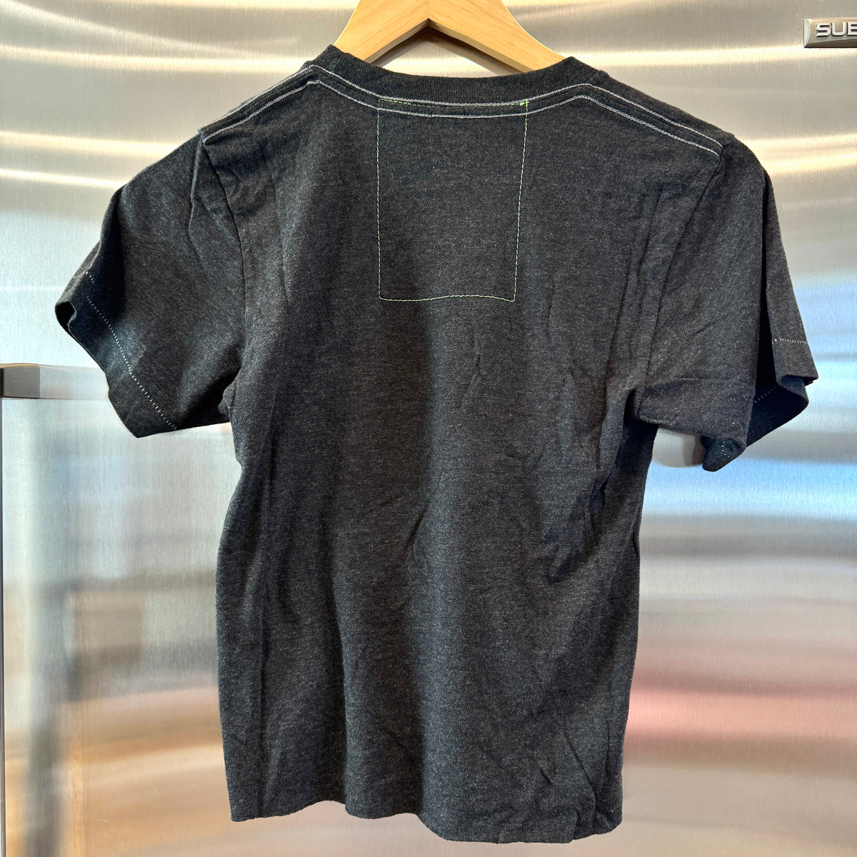 Aviator Nation Aspen Snowmass Jazz Festival 2025 Cropped Boyfriend Tee Shirt - Charcoal Grey