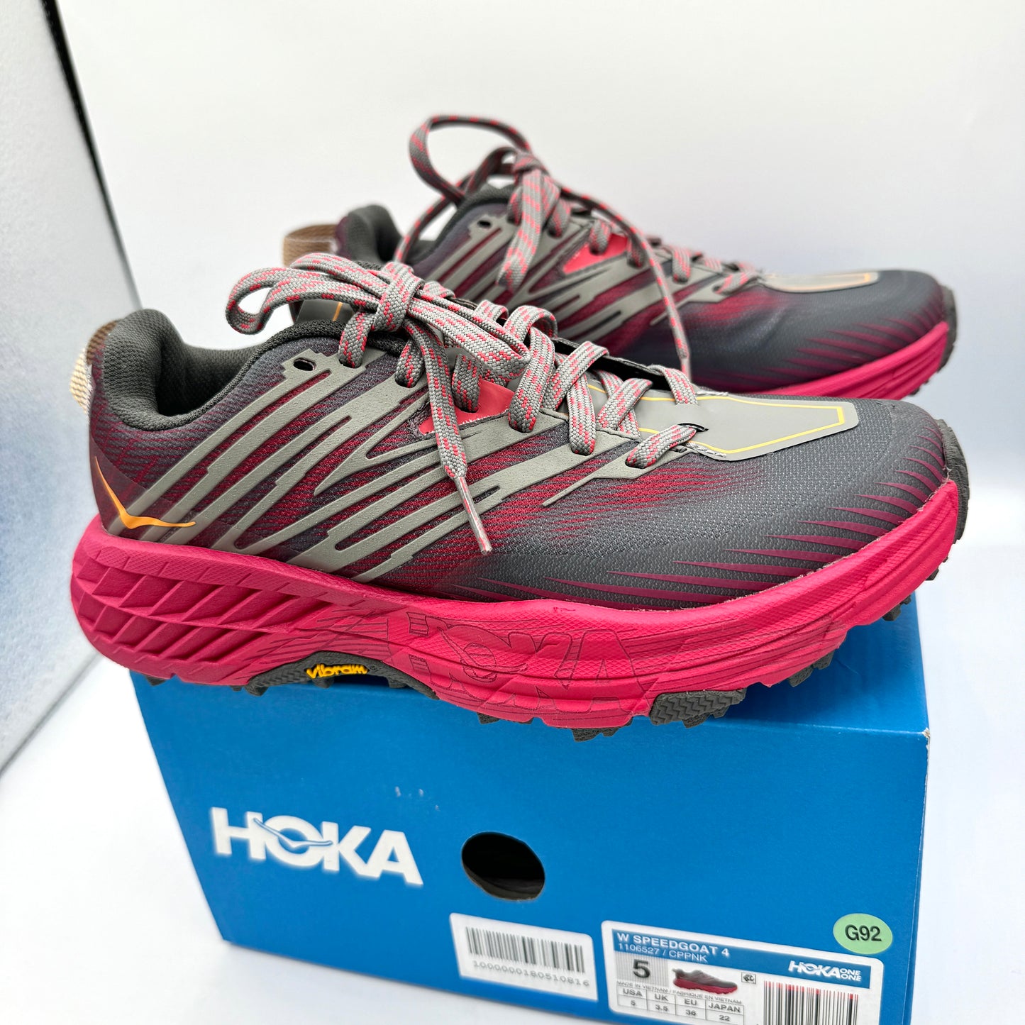 Hoka Speedgoat 4 Women’s Trail Running Shoes Castlerock Paradise Pink