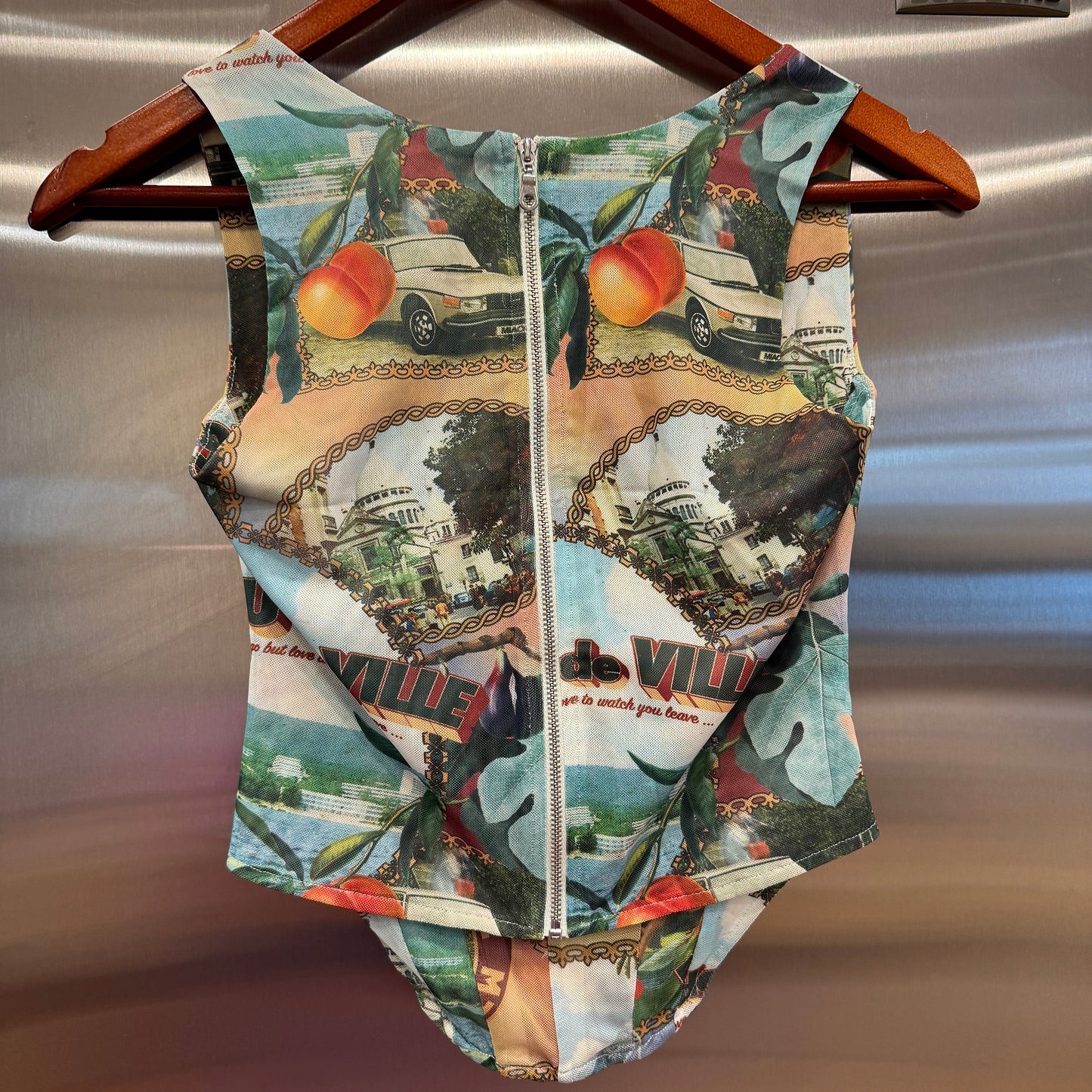 Miaou Campbell Corset in Postcard Top Boned Bodice