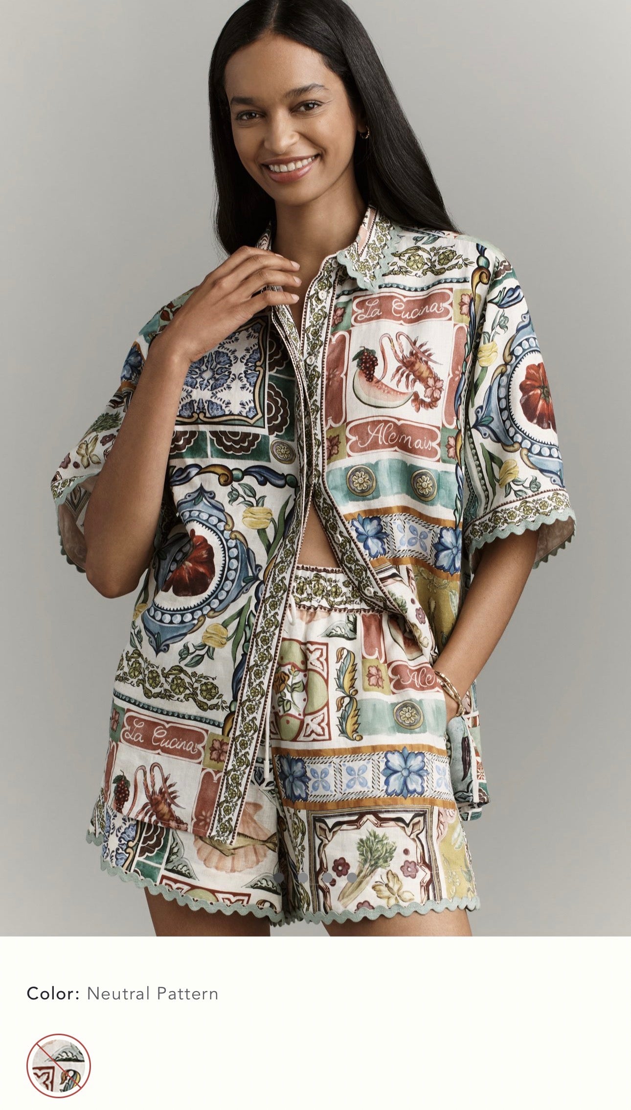 Alemais Tommasina Linen Button Down Shirt