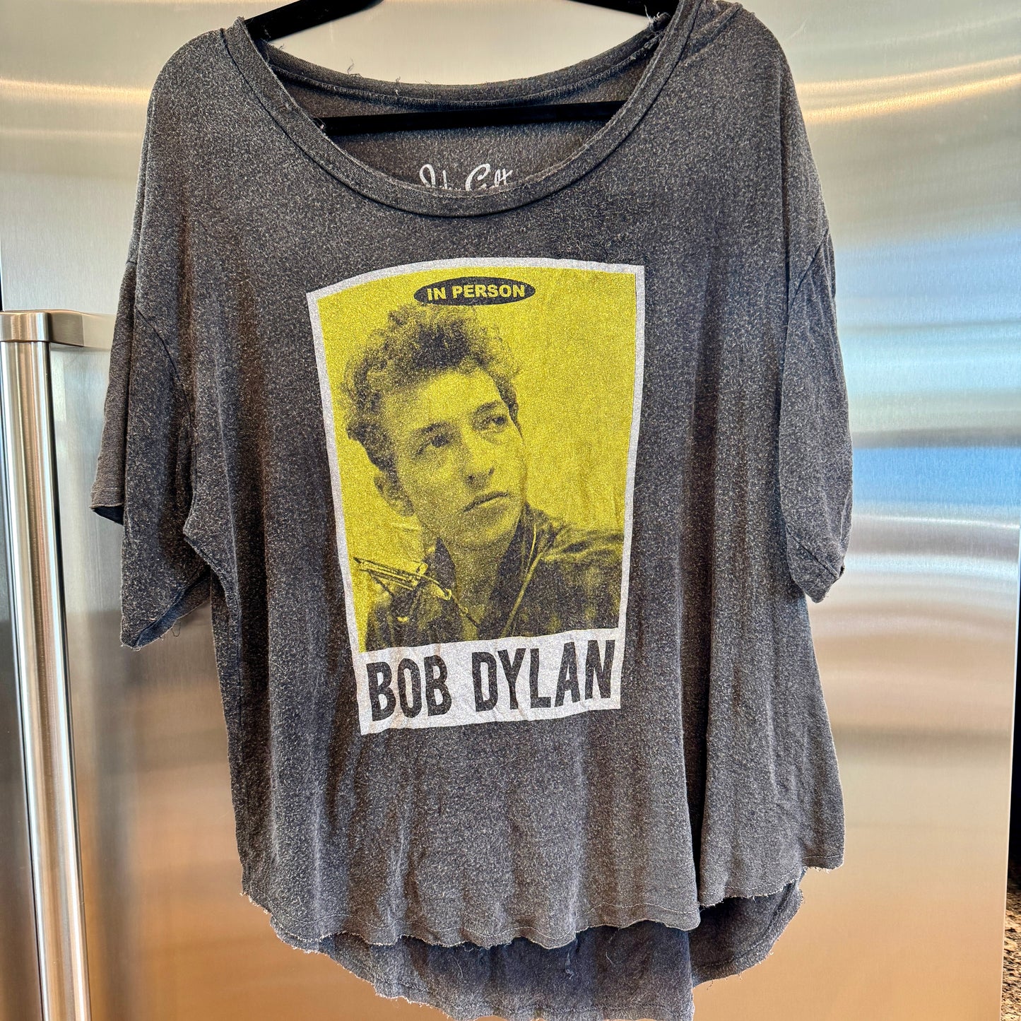 John Galt Bob Dylan Oversized Boxy Slouchy Tee Shirt Vintage Aesthetic RARE * Pre-Owned