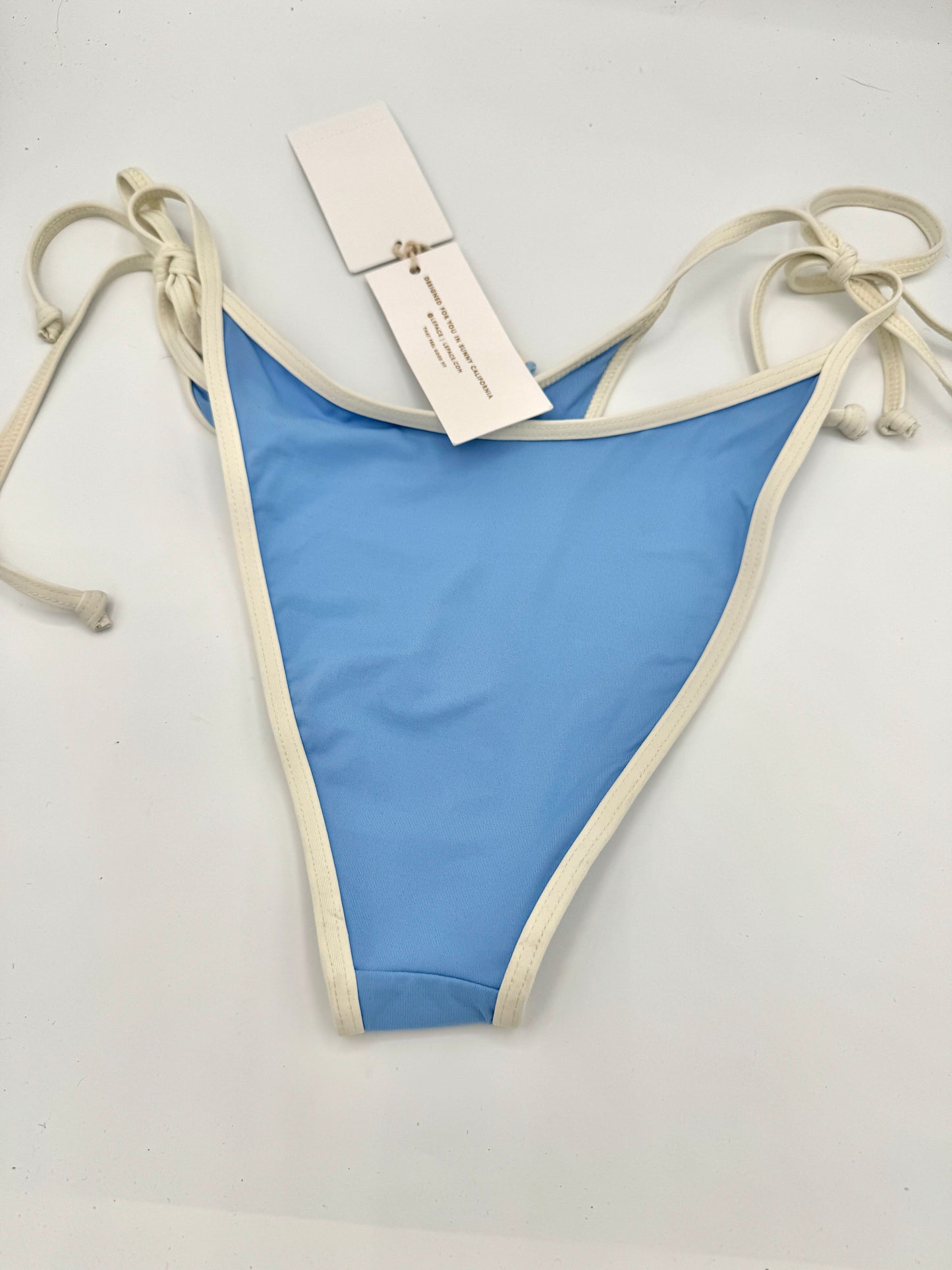 L Space Levy Classic Swim Bottom in Aura Blue / Cream