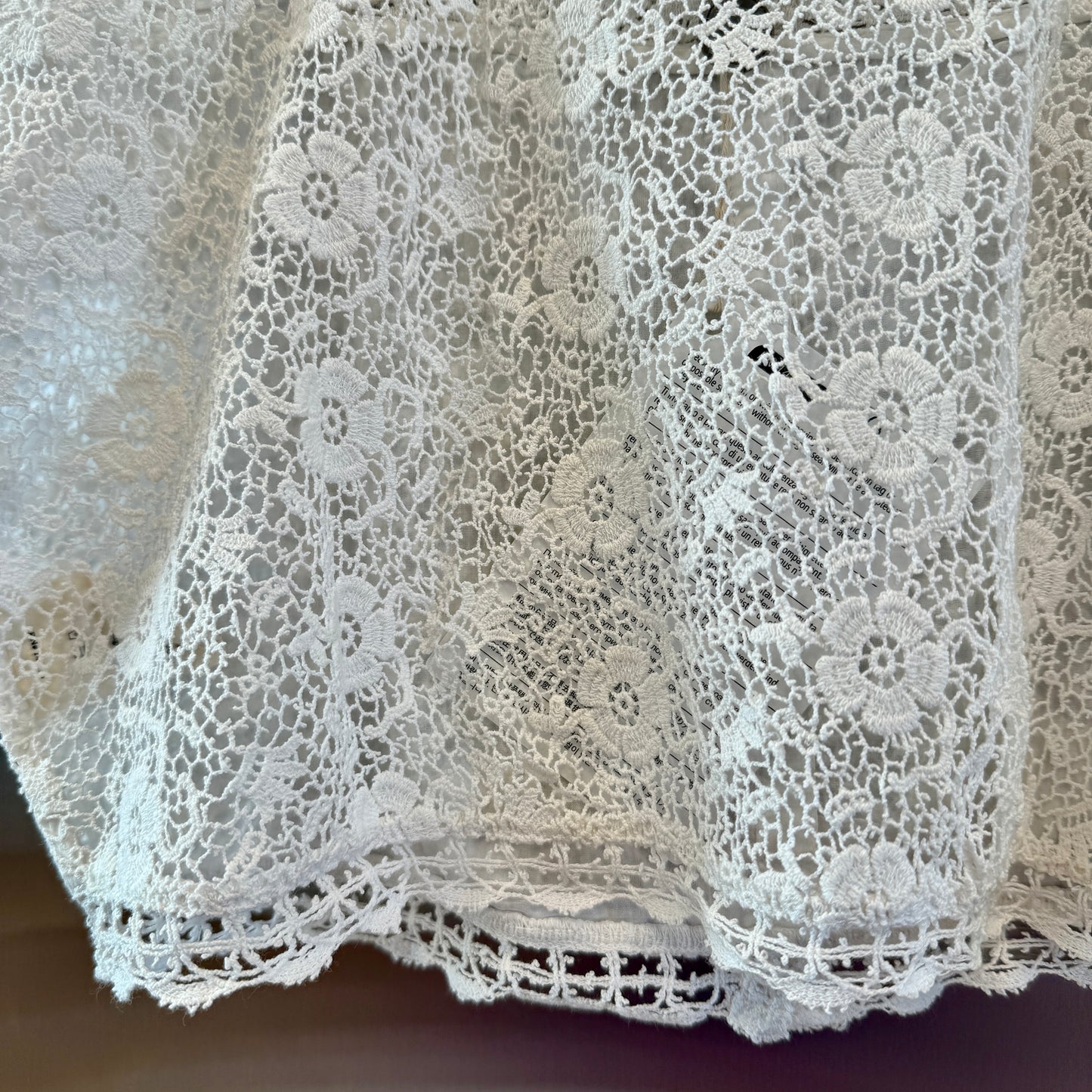 LoveShackFancy Carmeline Cropped Top in True white floral lace brand new