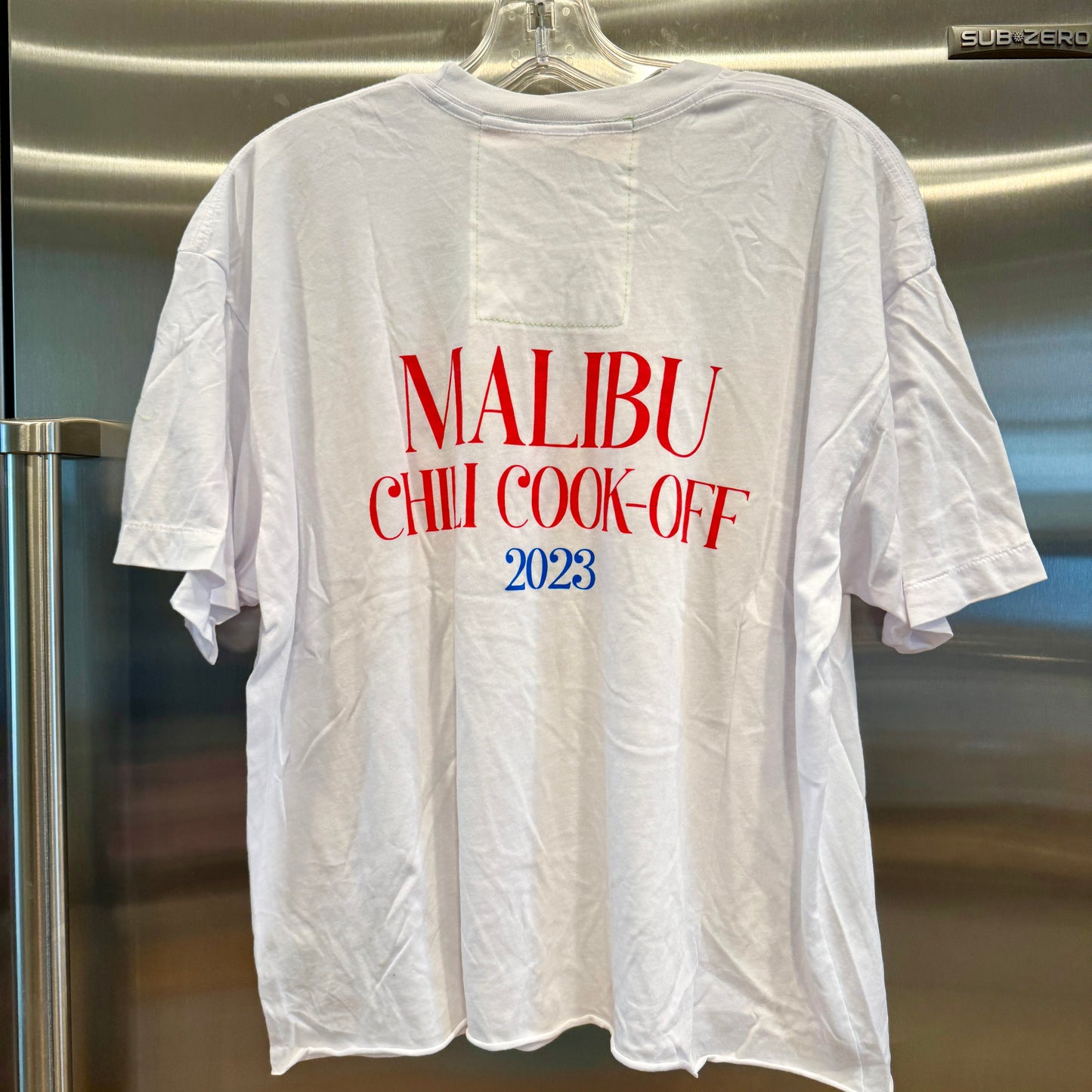 Aviator Nation Malibu Chili Cook Off White Boyfriend Tee Shirt 2023 Collab