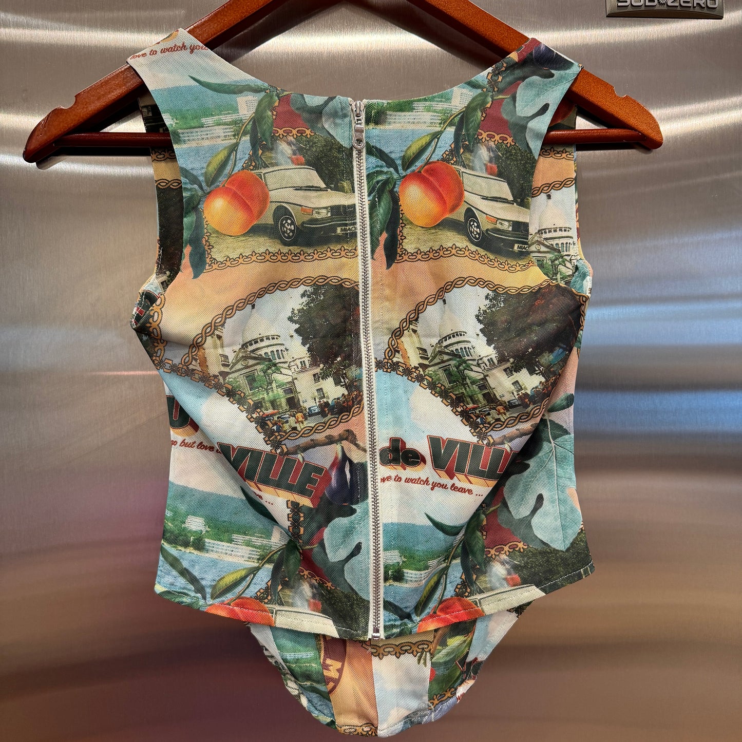 Miaou Campbell Corset in Postcard Top Boned Bodice