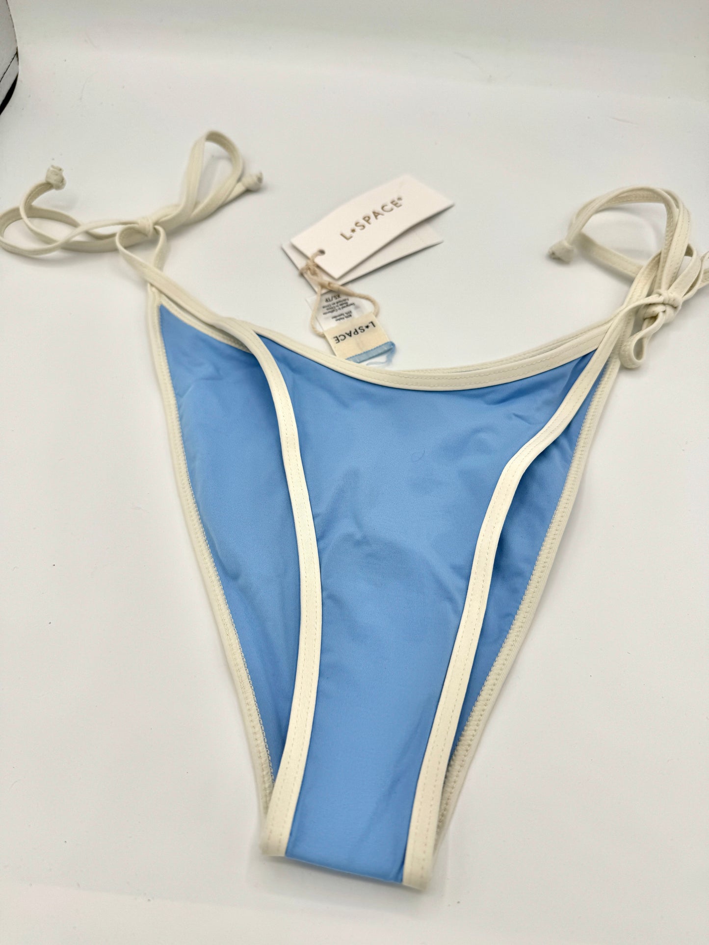 L Space Levy Classic Swim Bottom in Aura Blue / Cream