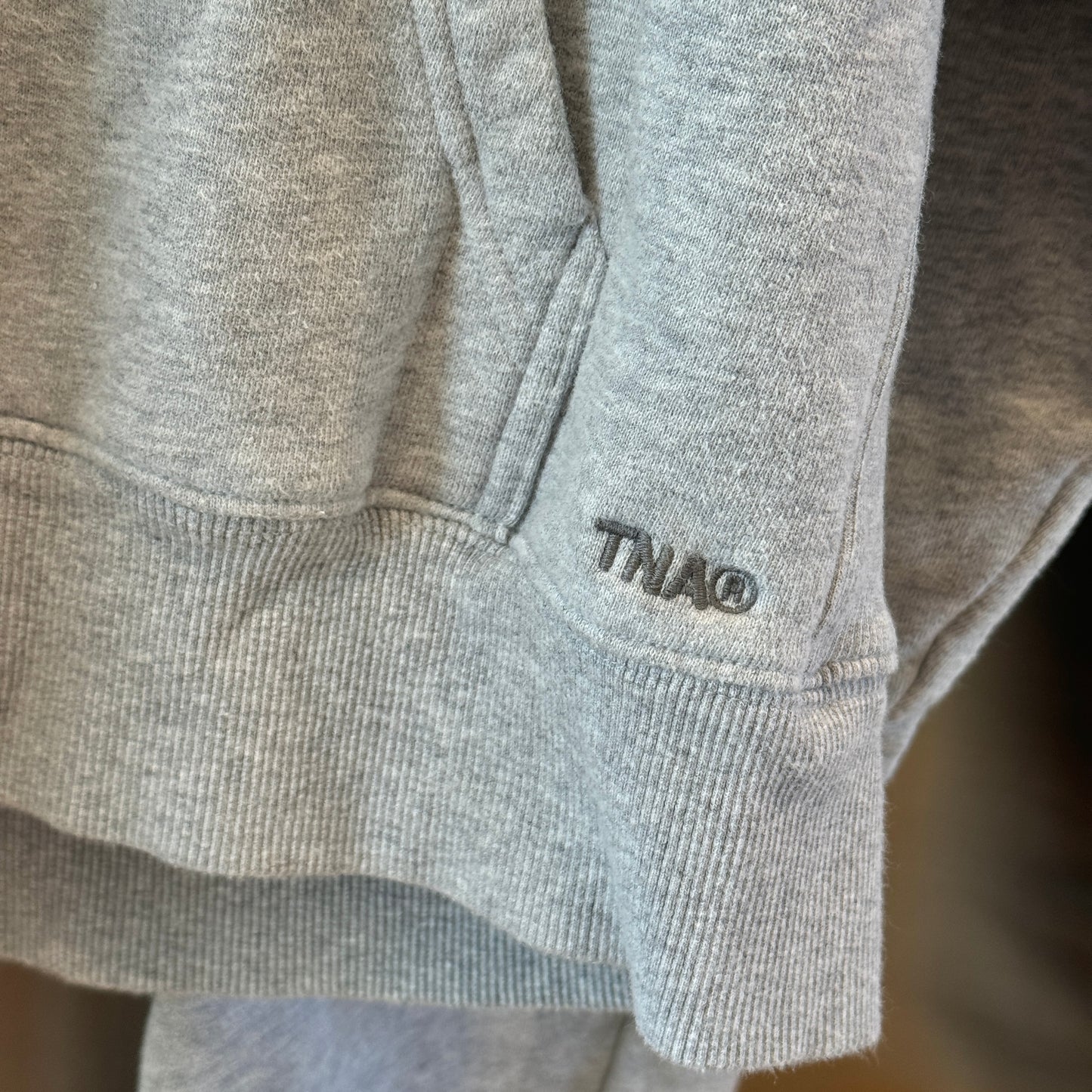 Aritzia TNA Sweatsuit SET Cozy AF Fleece Grey Sweatshirt and Sweatpants * Pre-Owned