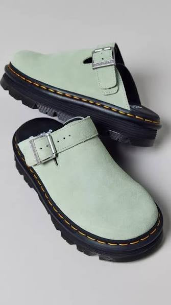 Dr Martens Zebzag Mule Unisex , Sage Green