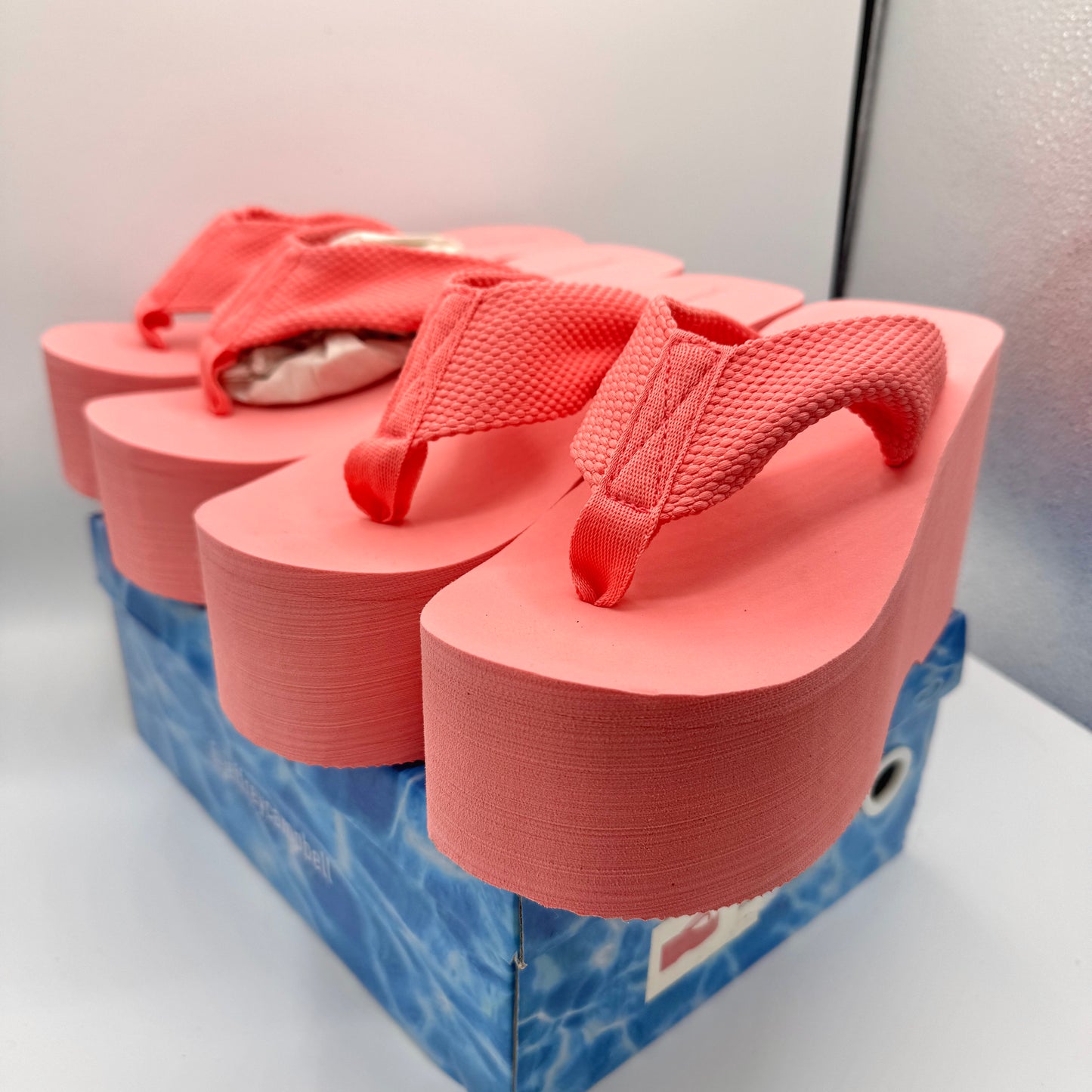 Jeffrey Campbell BUNDLE (2 Pairs) Wavin Platform Sandals Pink