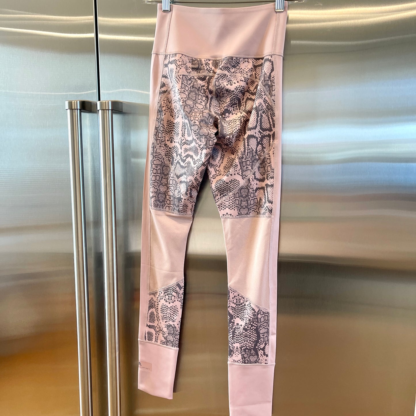 Stella McCartney Adidas Train BT Athletic Leggings in Mauve Tan Snake Brown