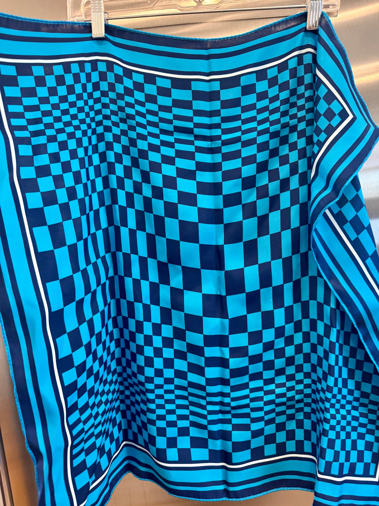 Porsche x Soho House Satin Blue Pasha Scarf Bandana