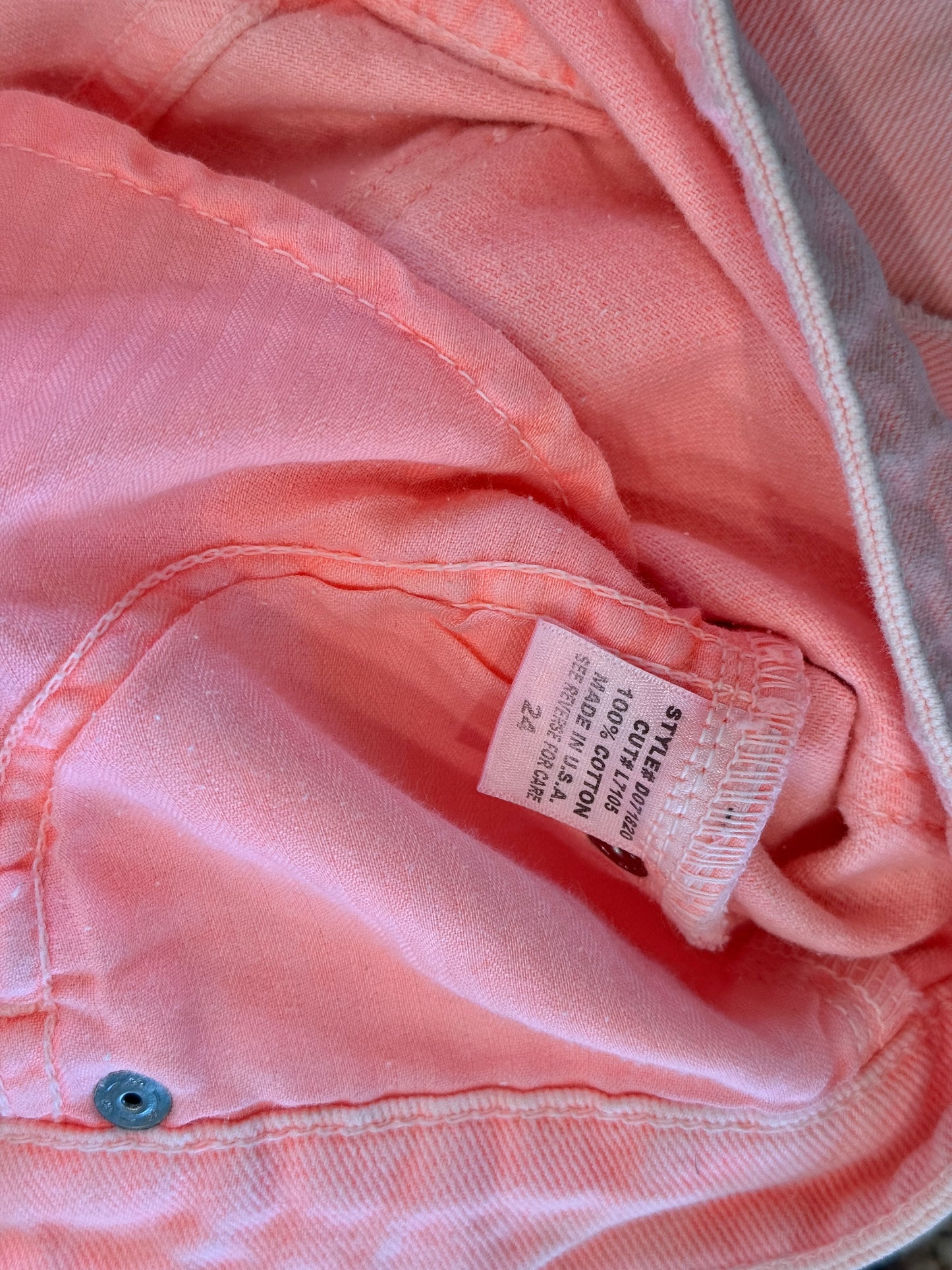Carmar LF Orange Jeans Distressed Denim Pants
