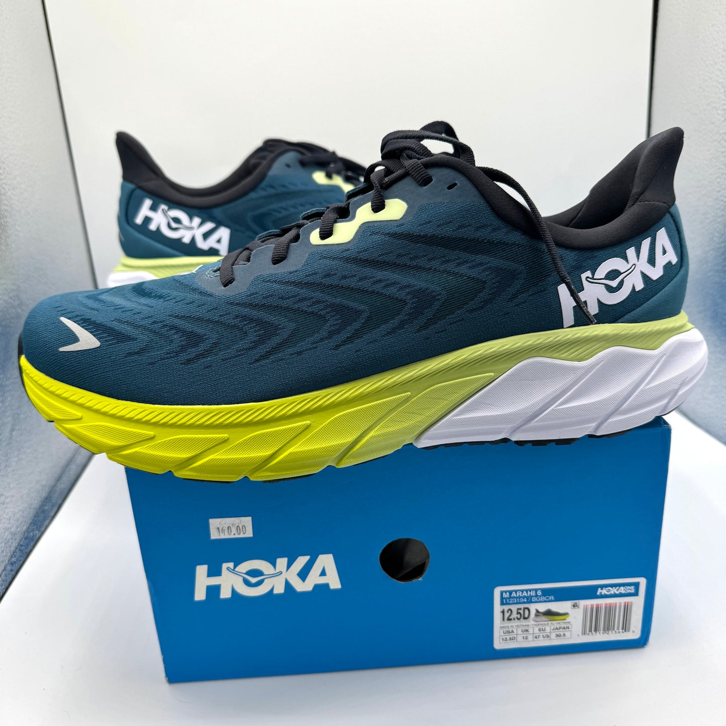 Hoka Arahi 6 Running Shoes Men’s Blue Graphite Coral Hoka One One brand new