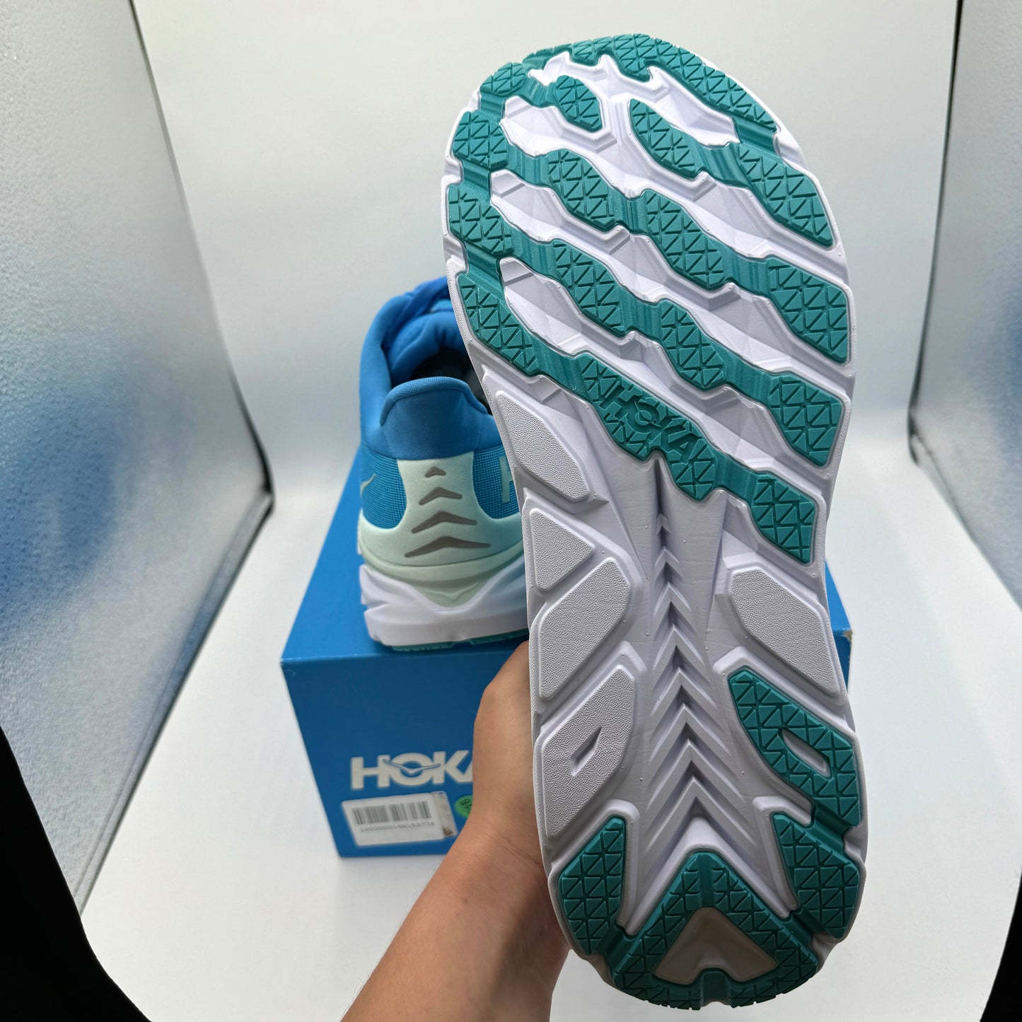 Hoka Clifton 8 Ibiza / Scuba Blue Running Shoes Aqua brand new hoka one one