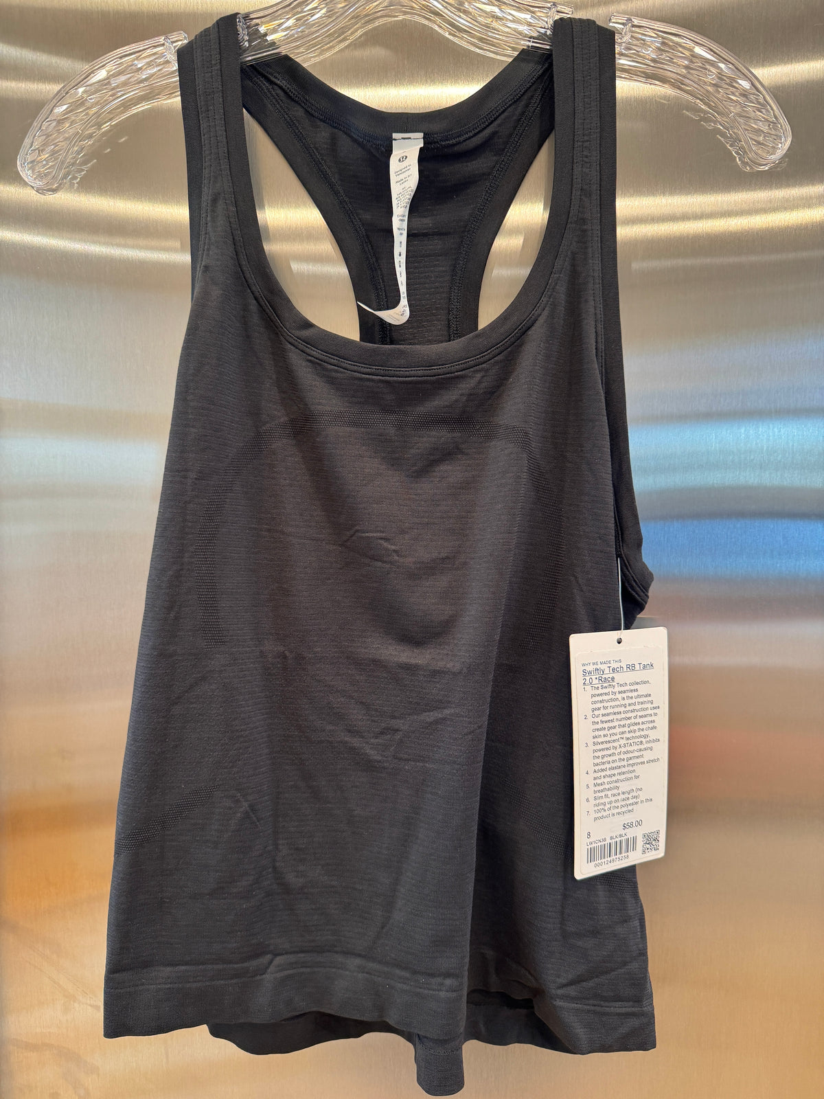 Lululemon Swiftly Tech Racerback 2.0 Tank Top - Race Length in Black