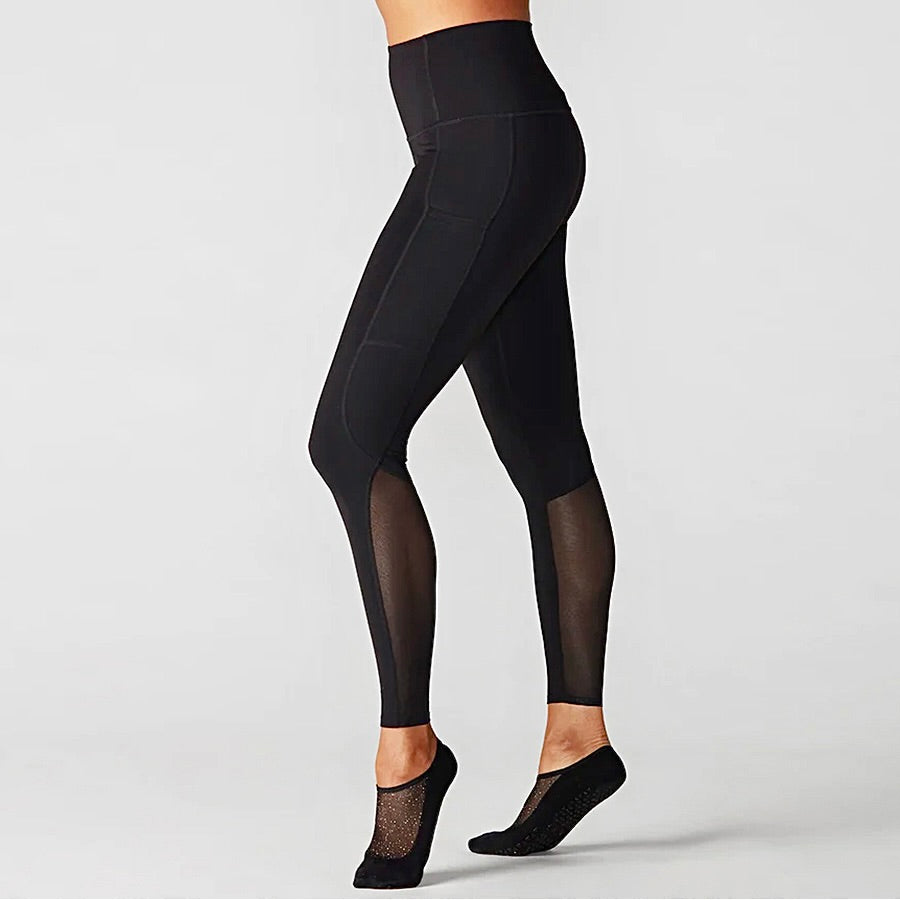 Tavi Eyelet Leggings Ebony Black Activewear Women’s Yoga Pants Brand NEW