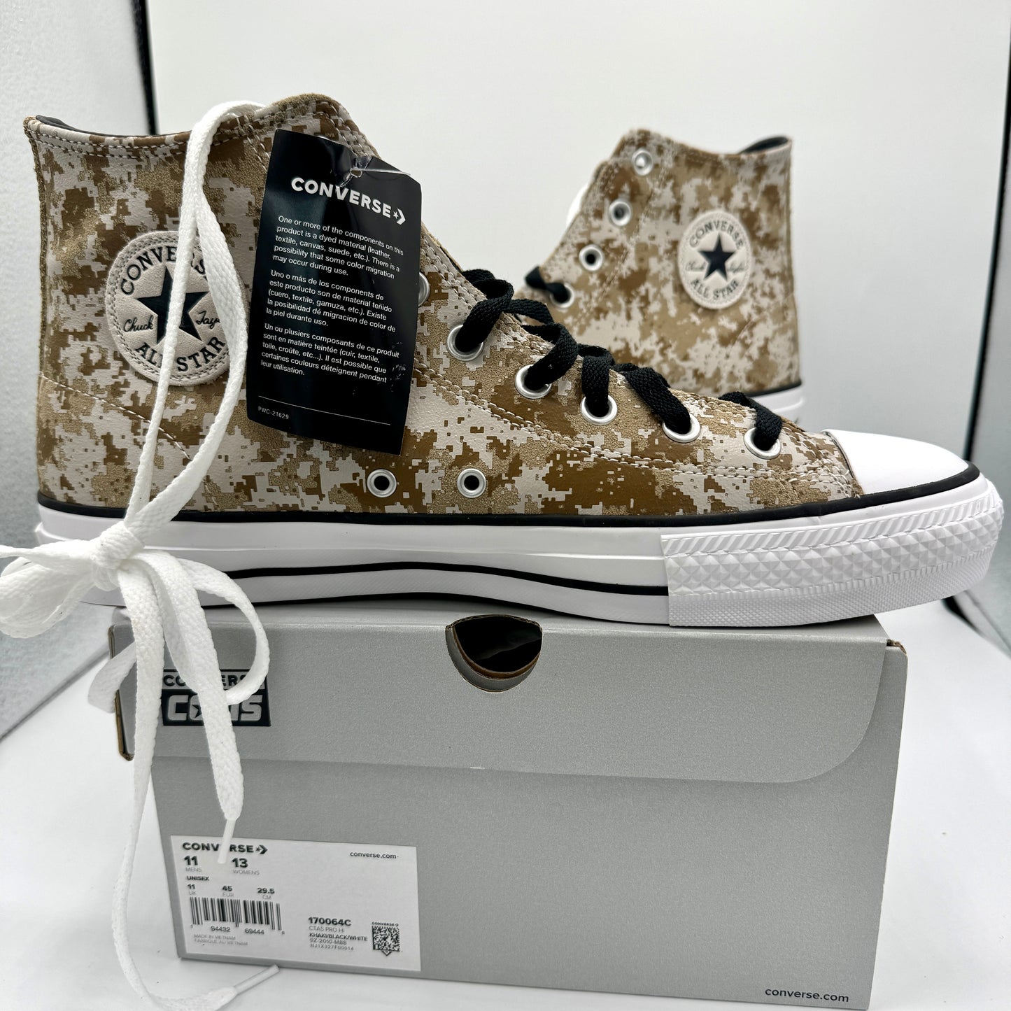 Converse Chuck Taylor All Star High Tops Digi Camo CTAS Pro Hi khaki camo