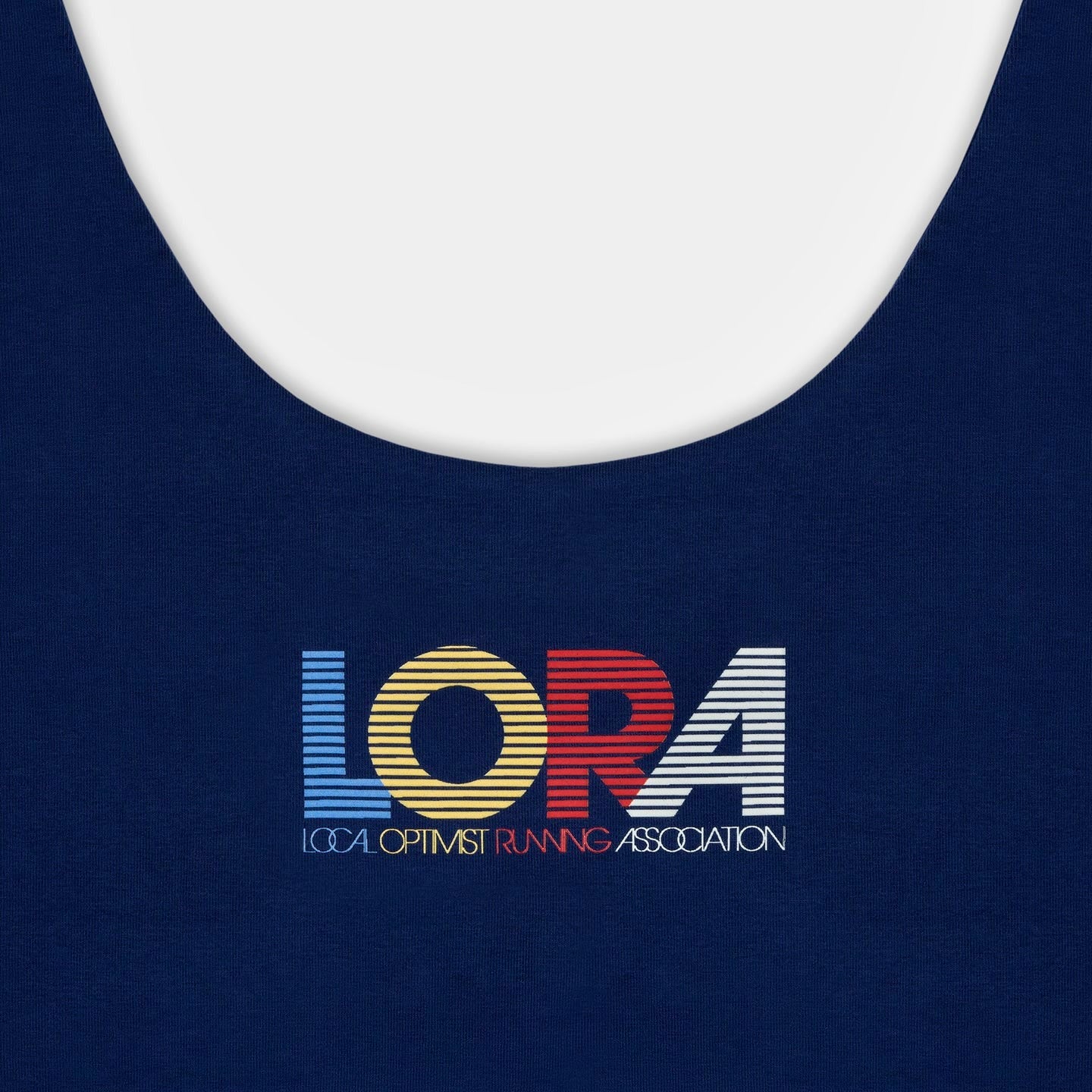 MadHappy Local Optimist Run Club Top Biker Athletic Tank in Starry Blue Navy