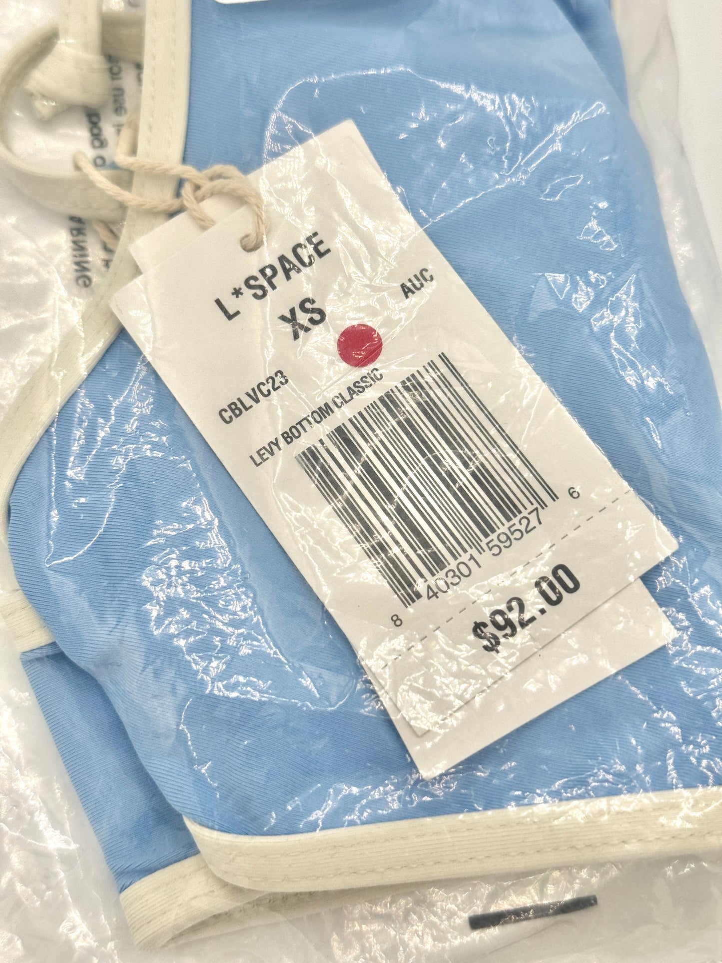 L Space Levy Classic Swim Bottom in Aura Blue / Cream