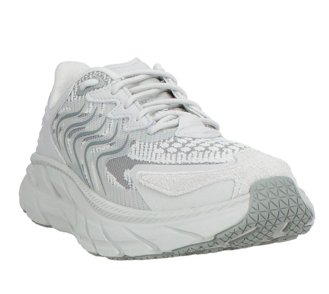 Hoka Clifton LS Grey Unisex in Stardust / Galactic Grey