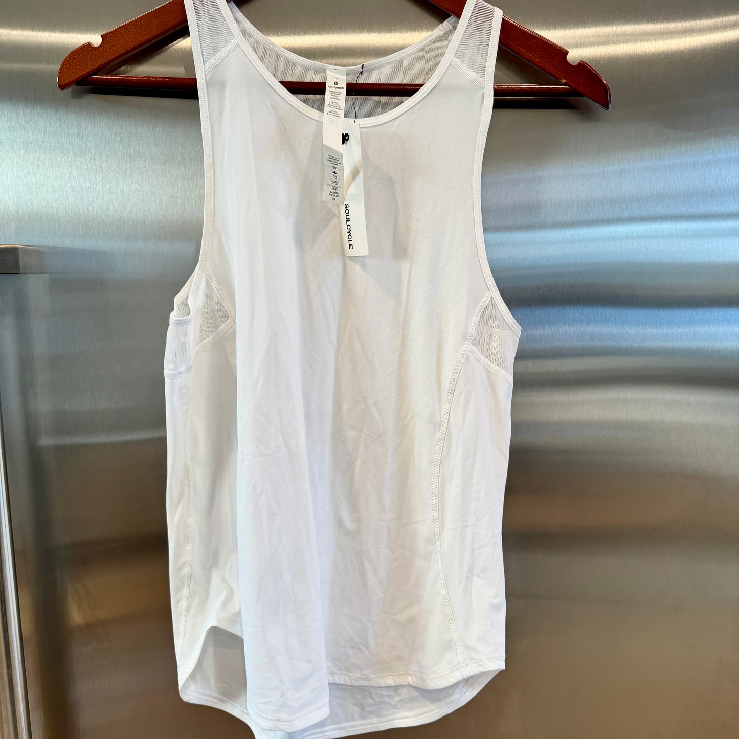 Lululemon Sculpt Tank Top II White Collab x Soul Cycle Discontinued Style