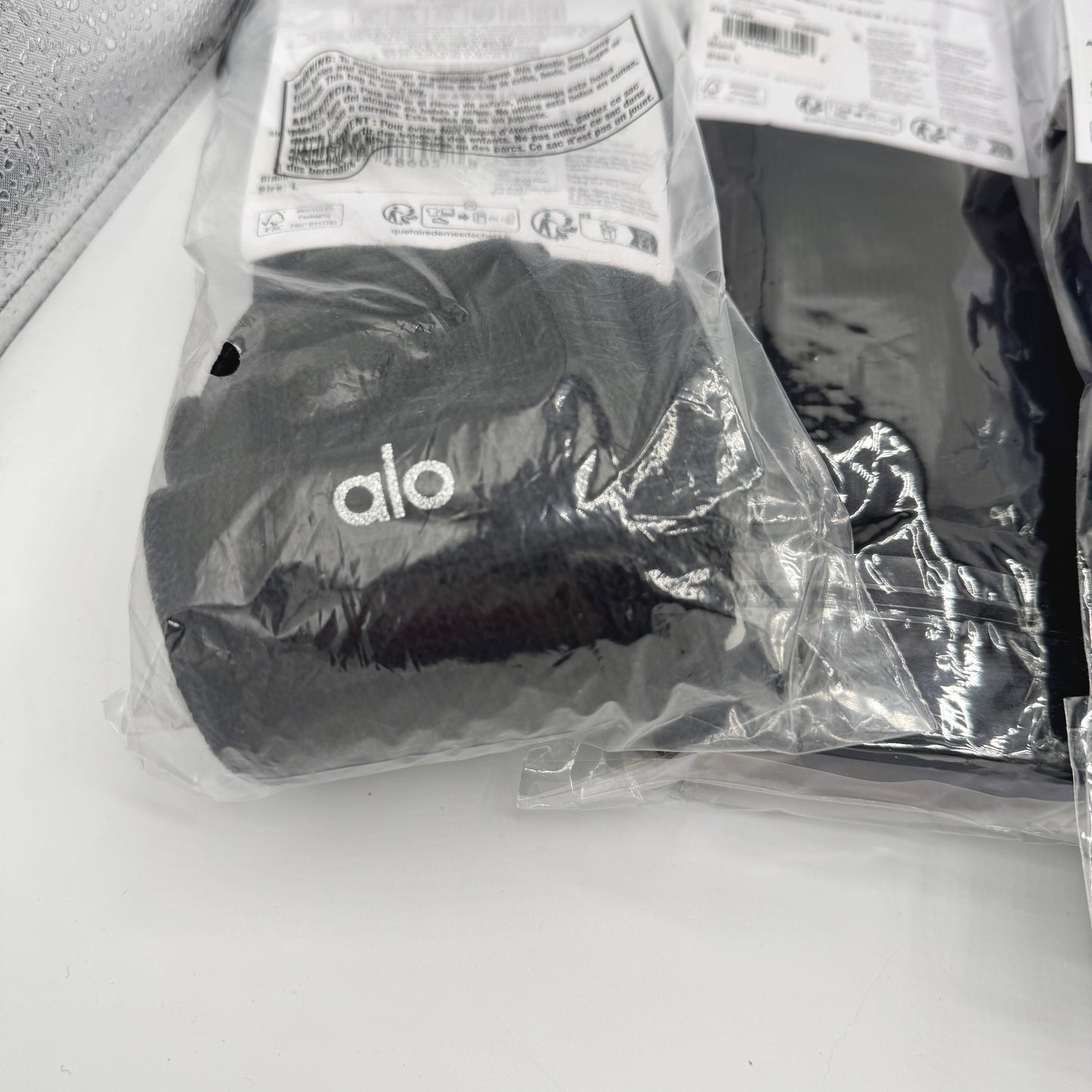 Alo Yoga (Bundle) Unisex Scrunch Socks, 5x Pairs - Black