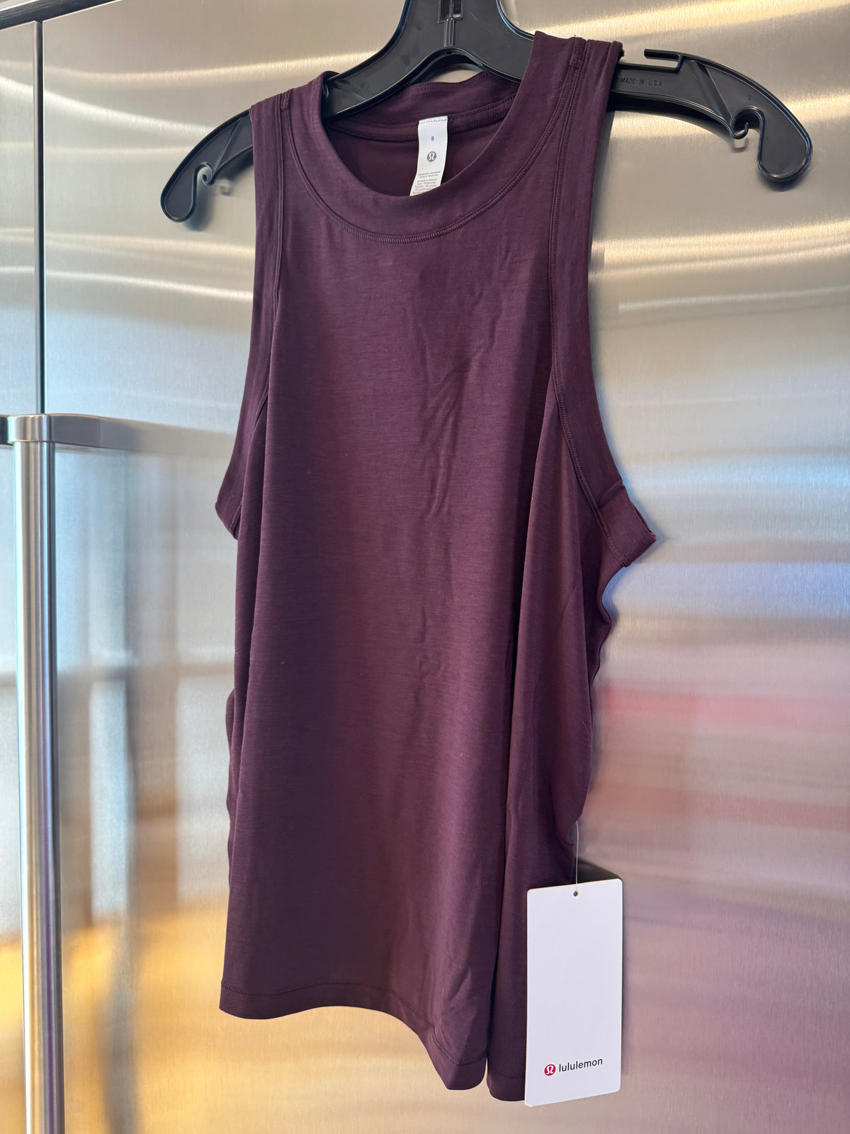 Lululemon Jersey Training Tank Top , Women’s in Black Plum Dark Burgundy Red