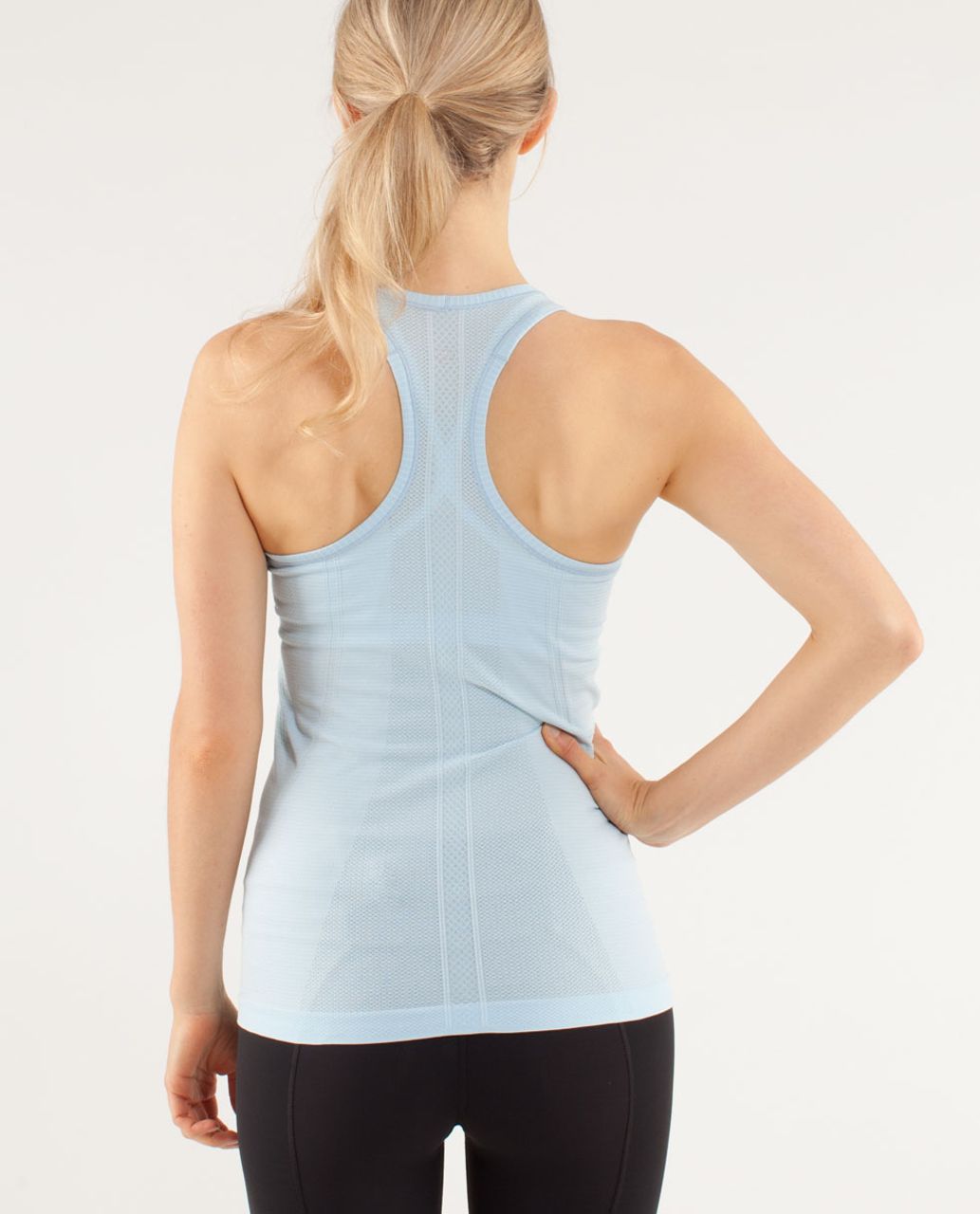 Lululemon Swiftly Tech Racerback Tank Top Caspian Light Blue Lightweight Pre-Owned