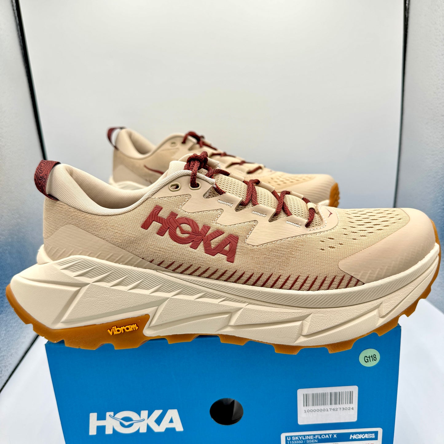 Hoka Skyline Float X Shifting Sands Beige Hiking shoes Unisex trail running