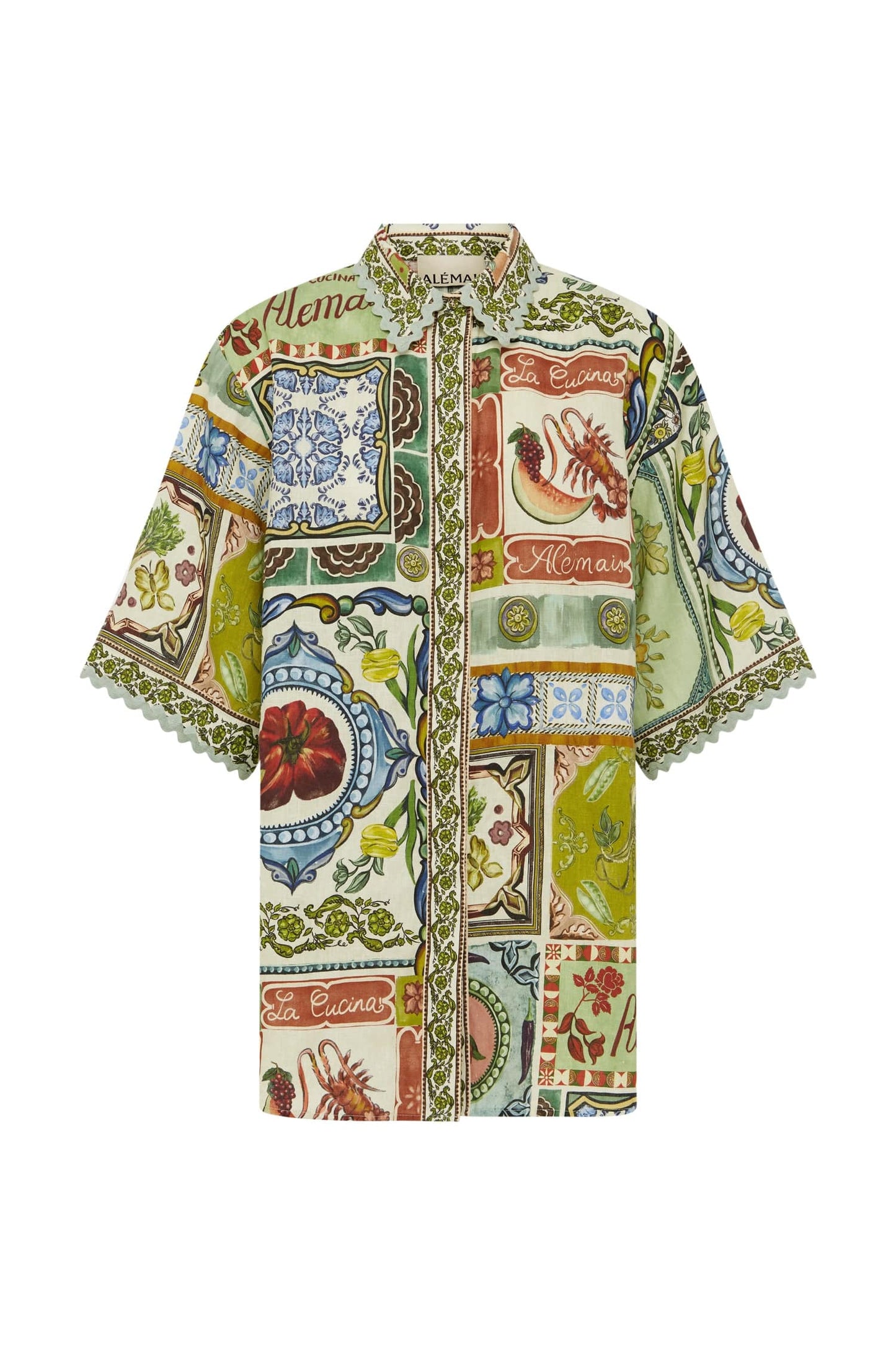 Alemais Tommasina Linen Button Down Shirt