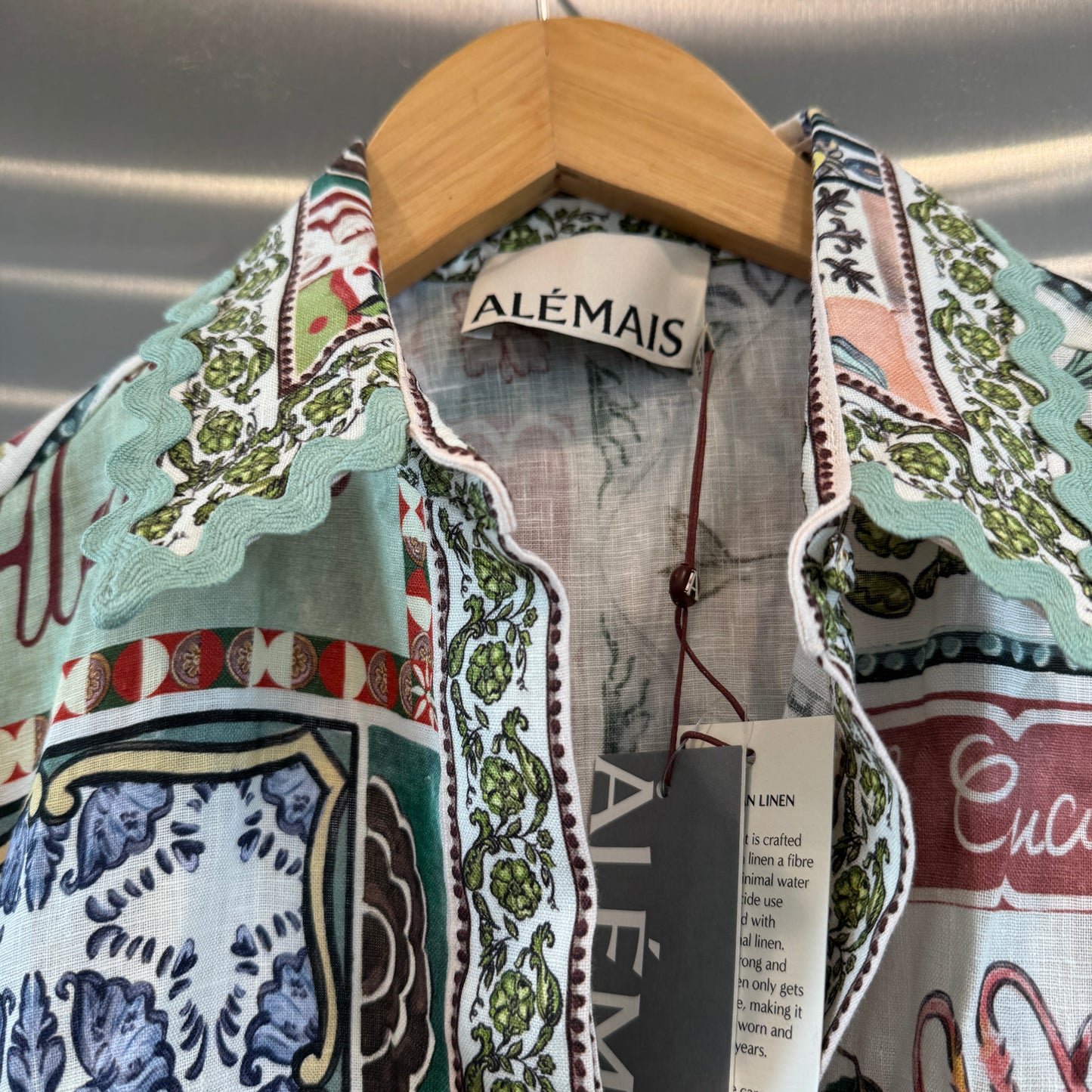 Alemais Tommasina Linen Button Down Shirt