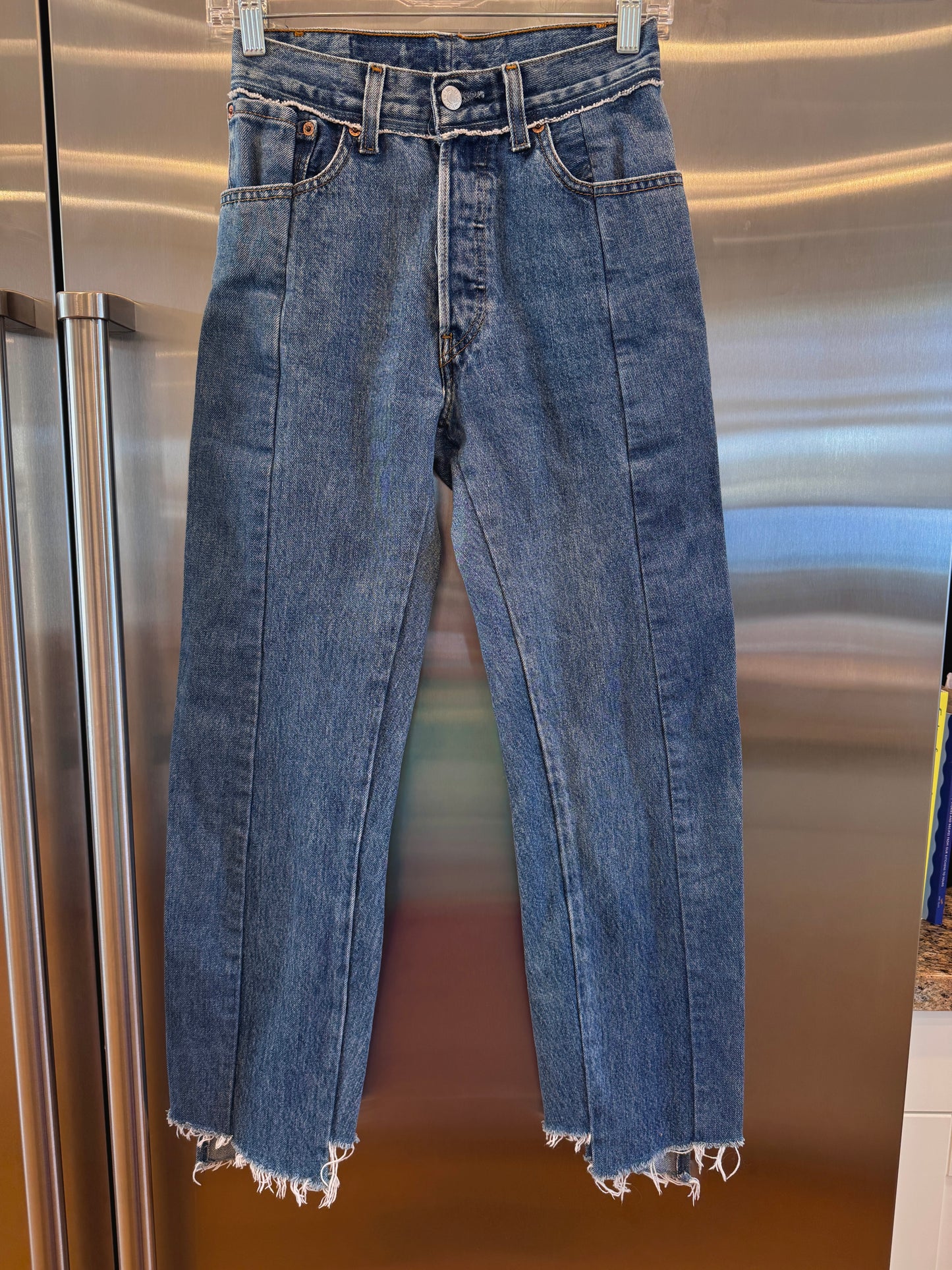 Vetements reconstructed denim pants Levi’s jeans denma size extra small womens