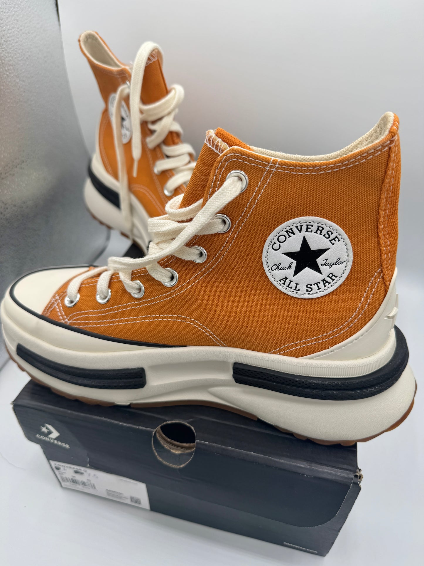 Converse Run Star Legacy CX Hi Platform high top Chuck Taylor sneaker monarch orange